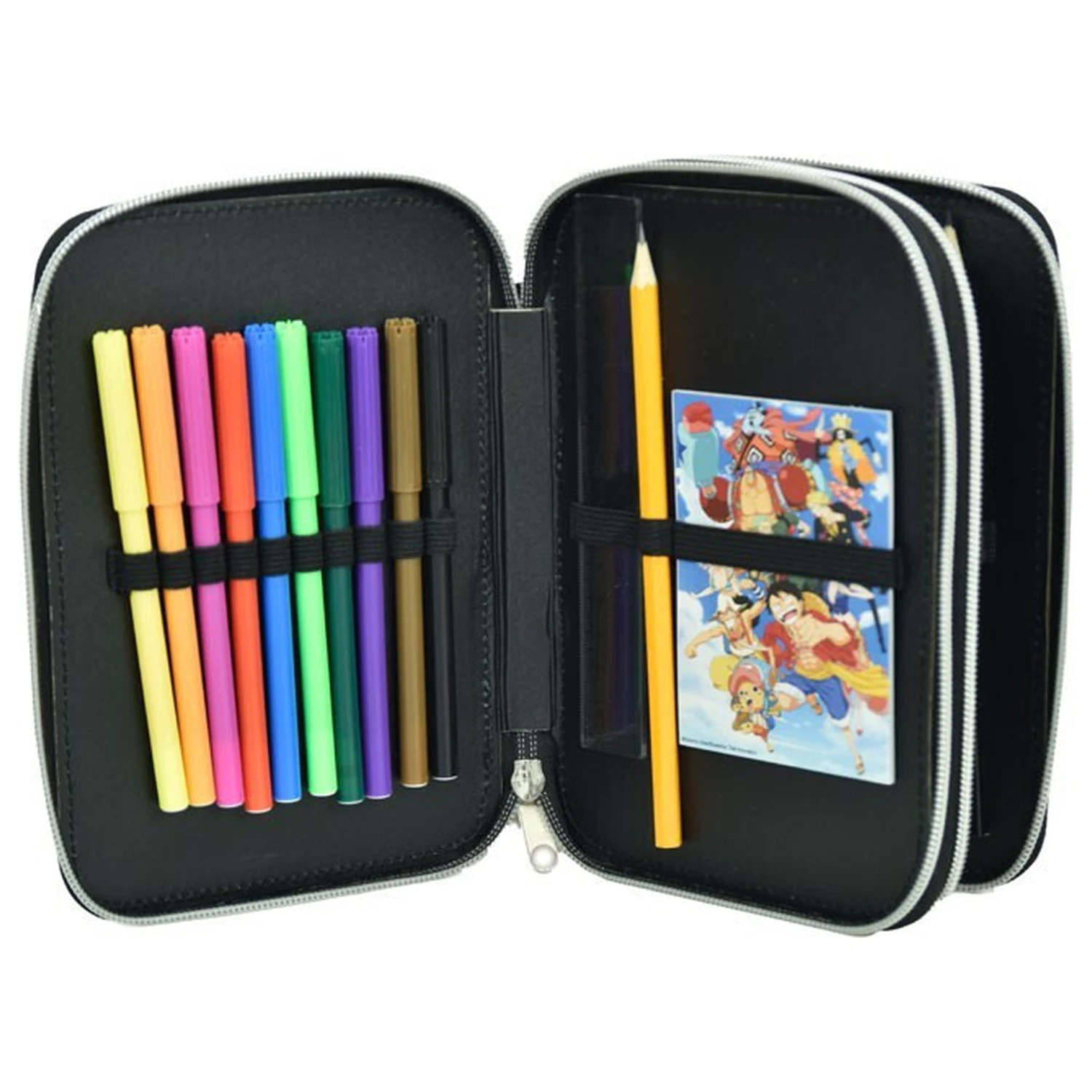 One Piece Monkey D. Luffy pencil case filled 2-tier product photo