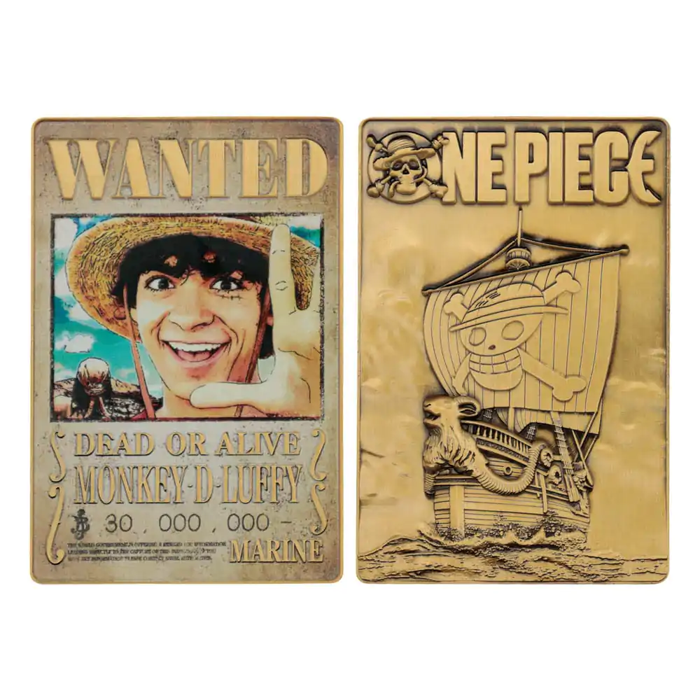 One Piece Ingot Luffy Wanted Poster Limited Edition product photo