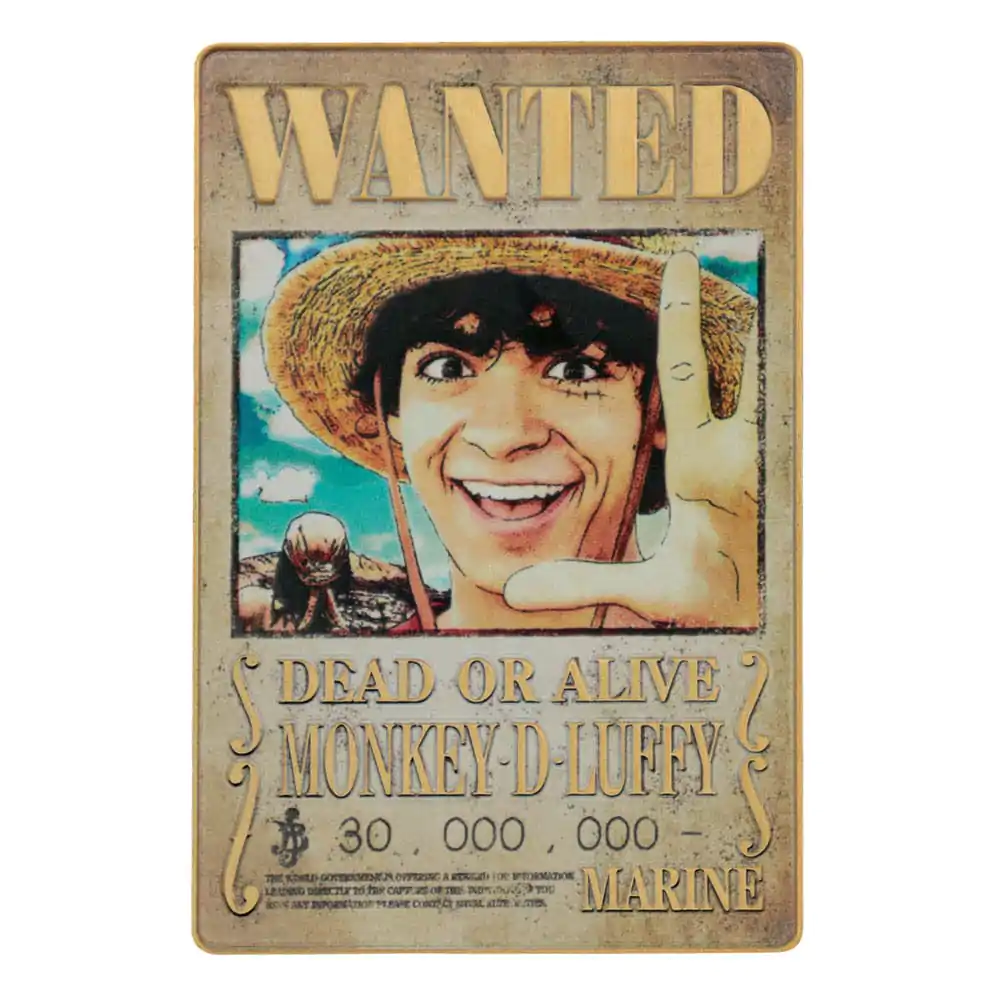 One Piece Ingot Luffy Wanted Poster Limited Edition product photo