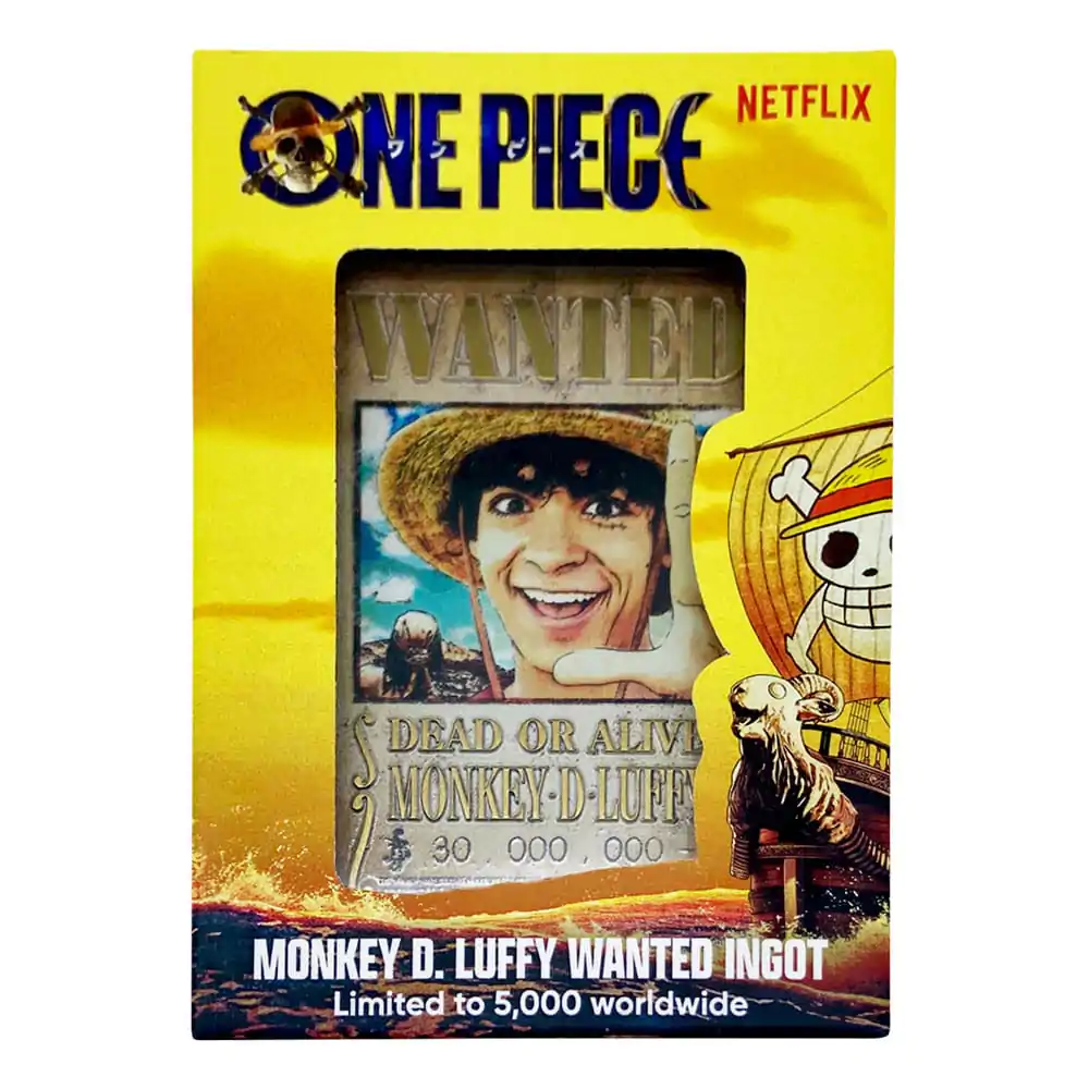 One Piece Ingot Luffy Wanted Poster Limited Edition product photo