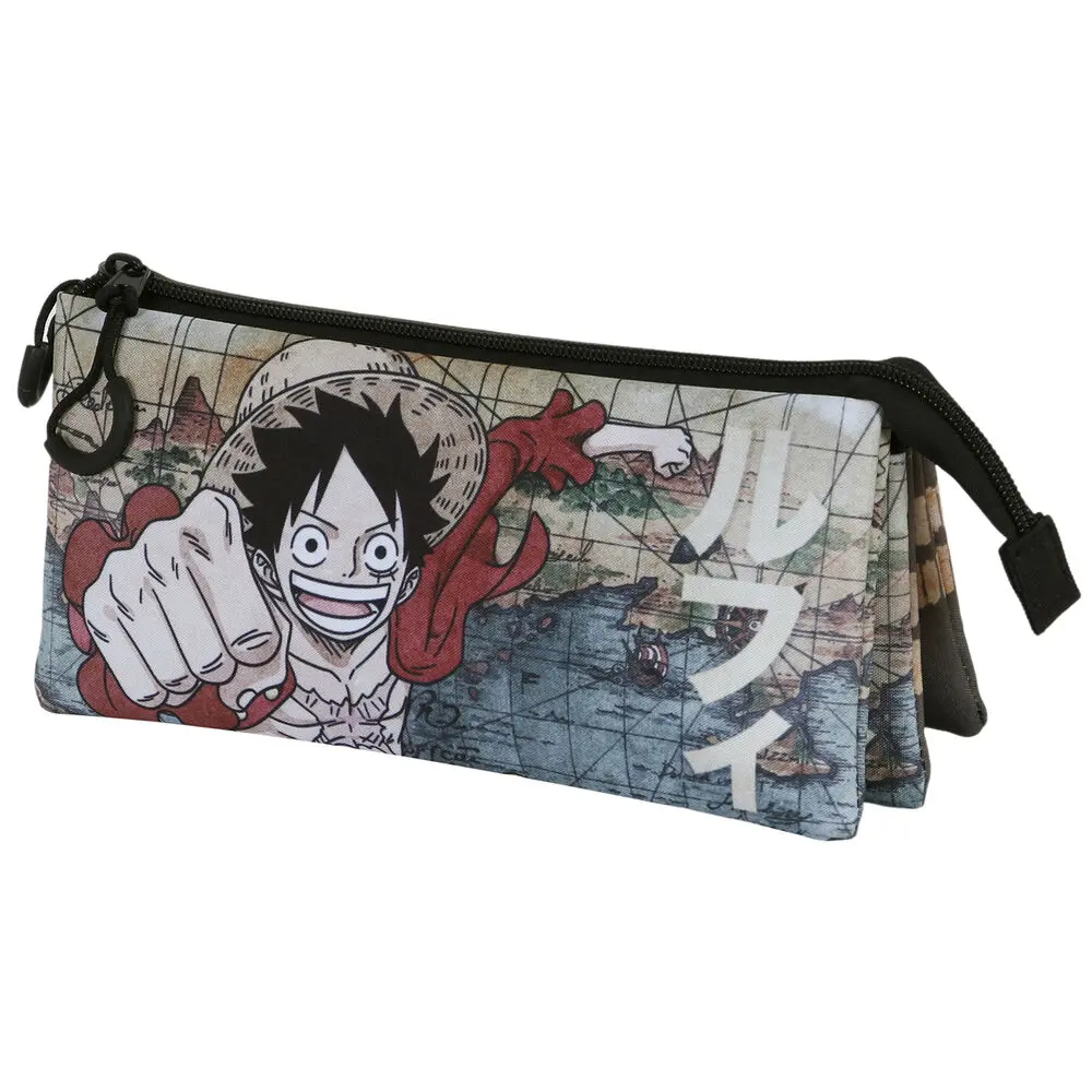 One Piece Map triple pencil case product photo