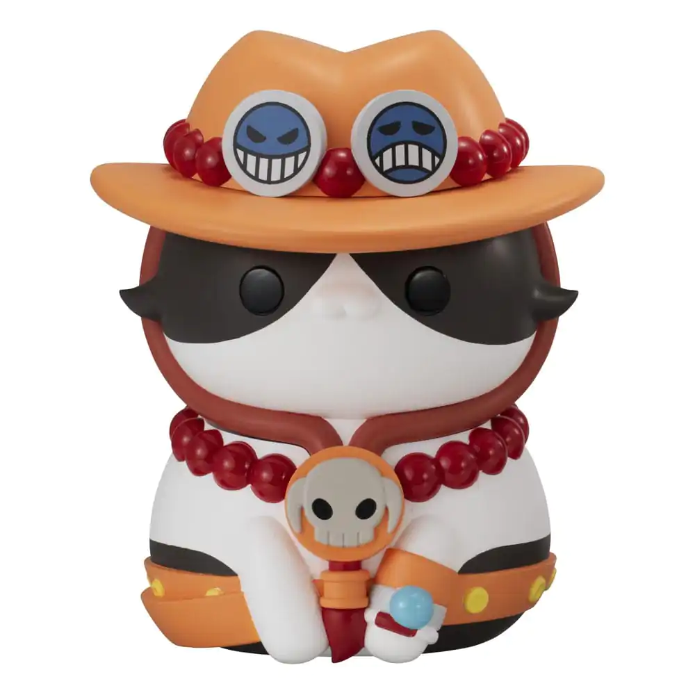 One Piece Mega Cat Project Nyanto! The Big Nyan Piece Series Trading Figure Portgas D. Ace 10 cm product photo