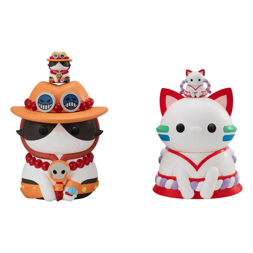 One Piece Mega Cat Project Nyanto! The Big Nyan Piece Series Trading Figure Portgas D. Ace 10 cm product photo