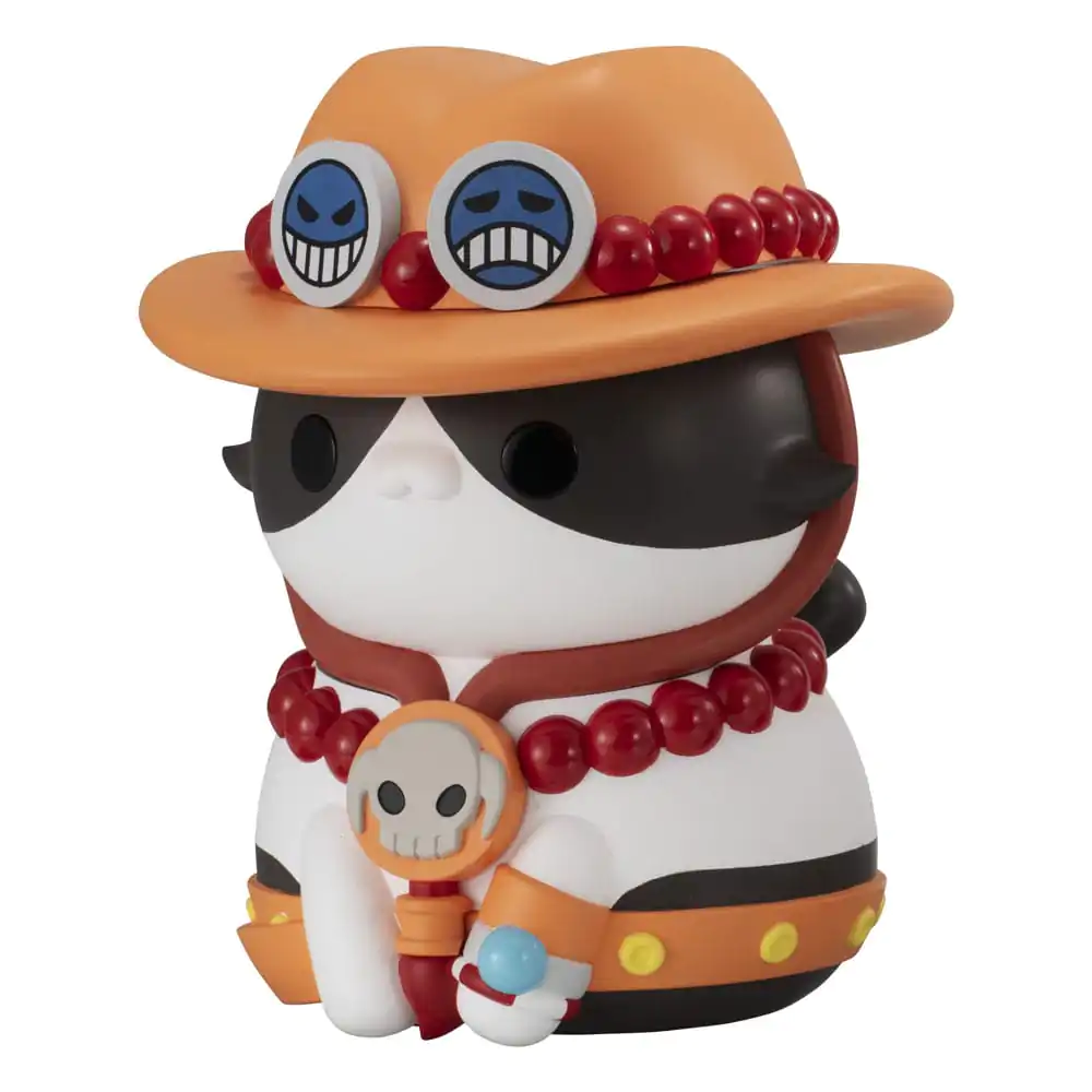 One Piece Mega Cat Project Nyanto! The Big Nyan Piece Series Trading Figure Portgas D. Ace 10 cm product photo