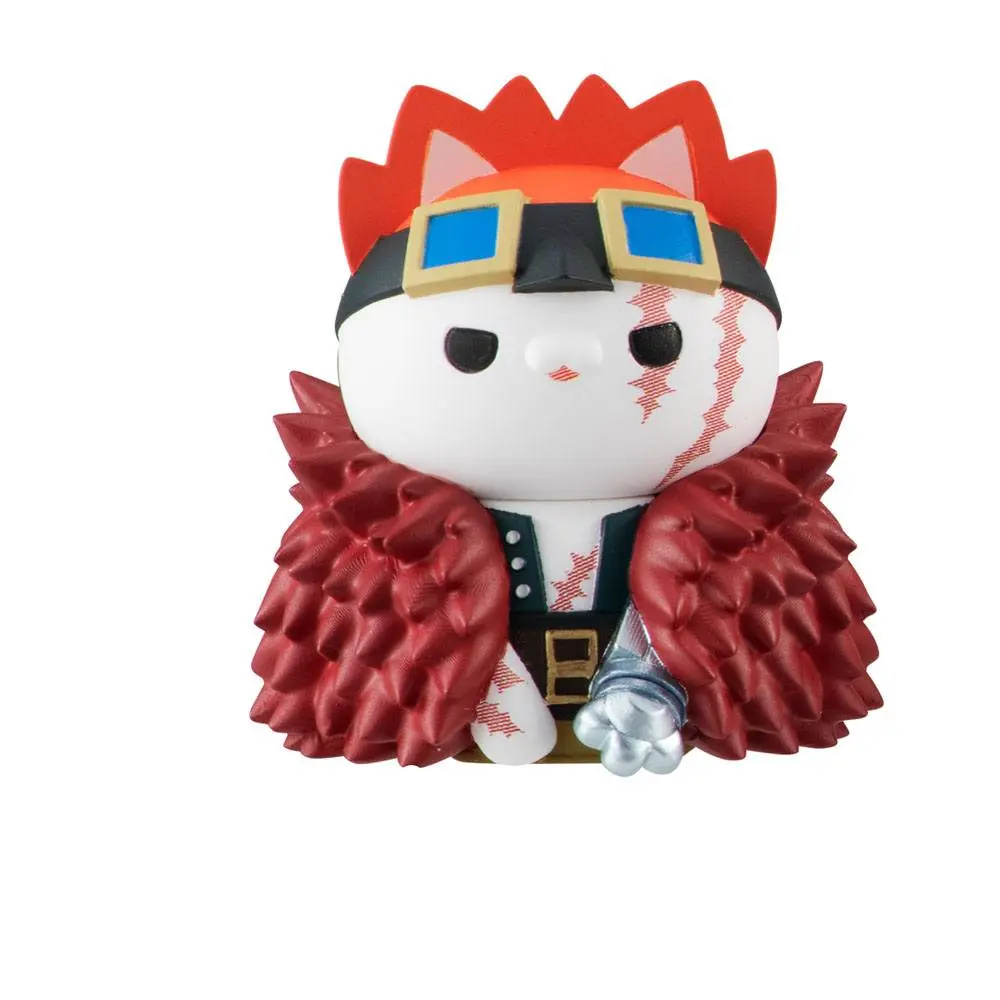 One Piece Mega Cat Project Trading Figure 8-Pack NyanPieceNyan! Ver. Luffy with Rivals 3 cm product photo