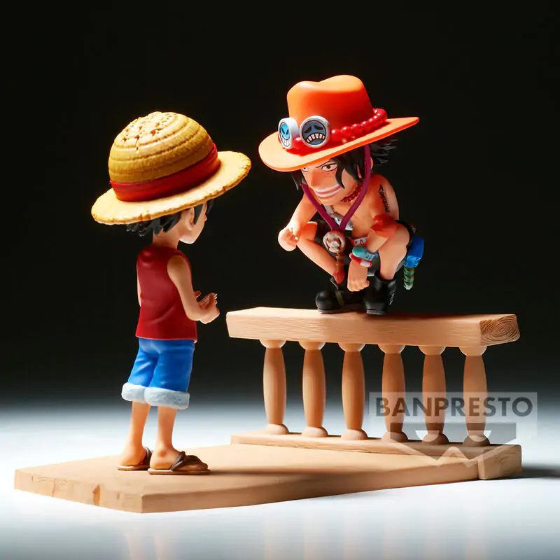 One Piece Monkey D Luffy & Portgas D Ace World Collectable Log Stories figure 8cm termékfotó