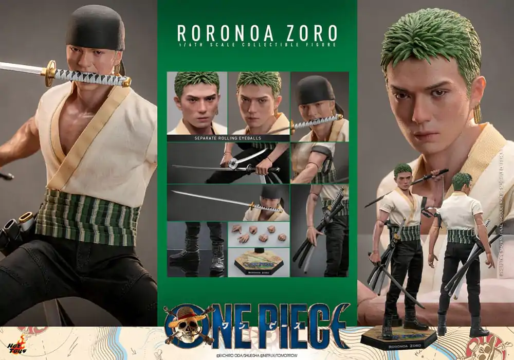 One Piece (Netflix) Action Figure 1/6 Roronoa Zoro 31 cm termékfotó