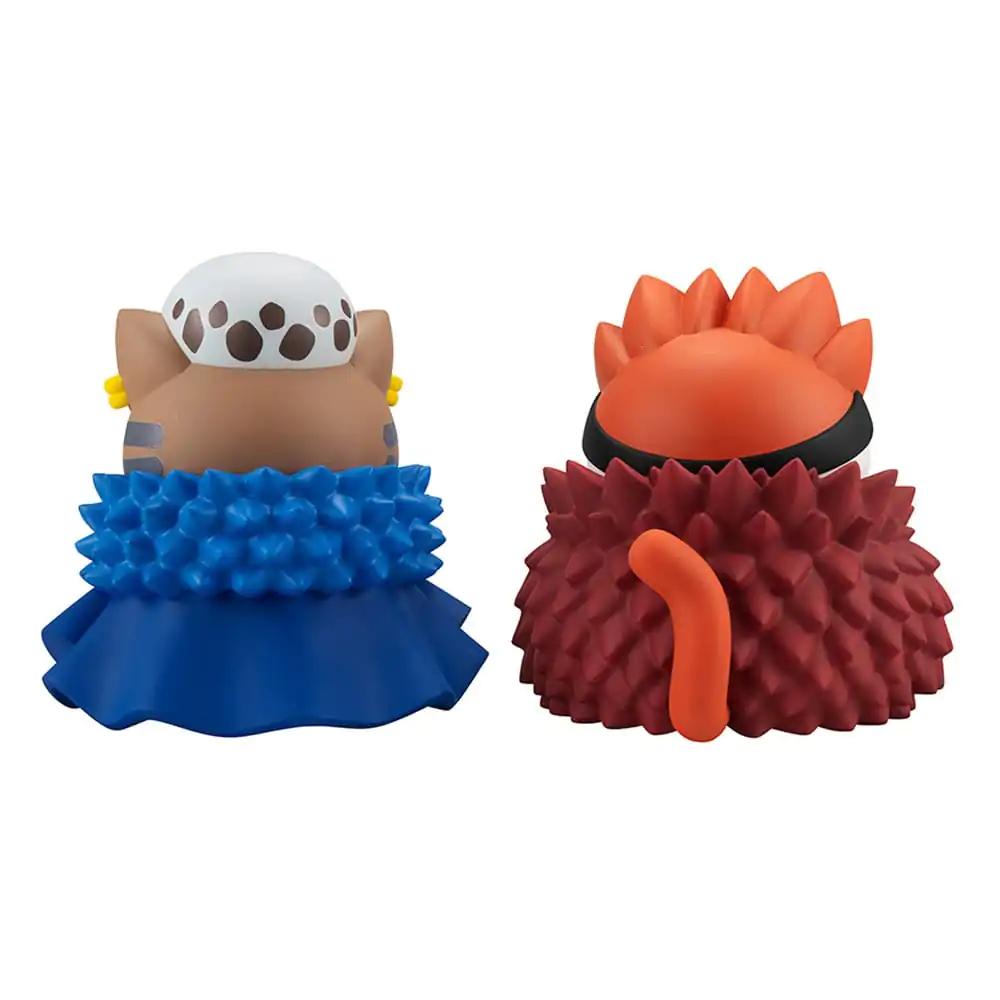 One Piece Nyanto! The Big One Piece Series Trading Figure Monkey D. Luffy &amp; Trafalgar Law &amp; Eustass Kid 10 cm product photo