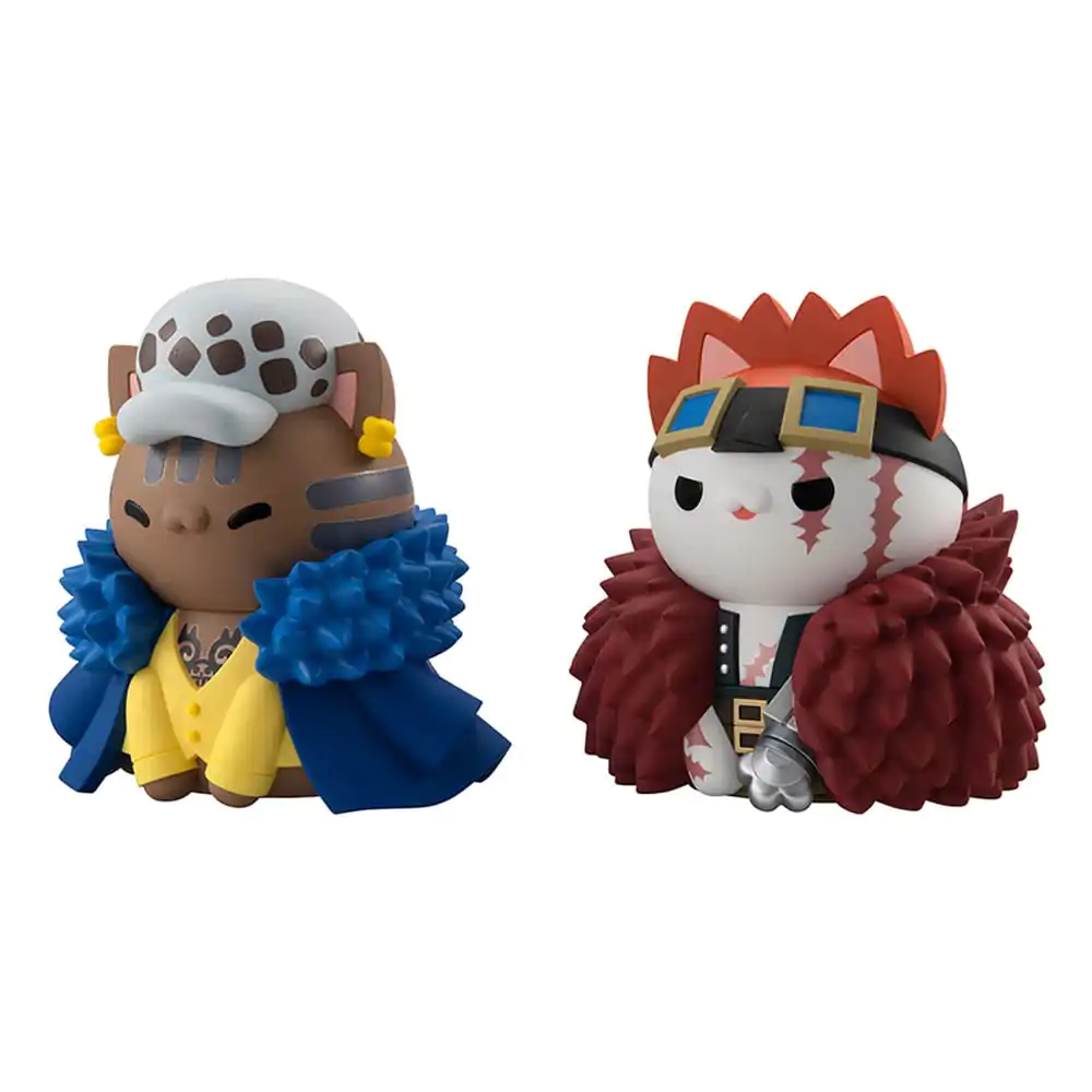 One Piece Nyanto! The Big One Piece Series Trading Figure Monkey D. Luffy &amp; Trafalgar Law &amp; Eustass Kid 10 cm product photo