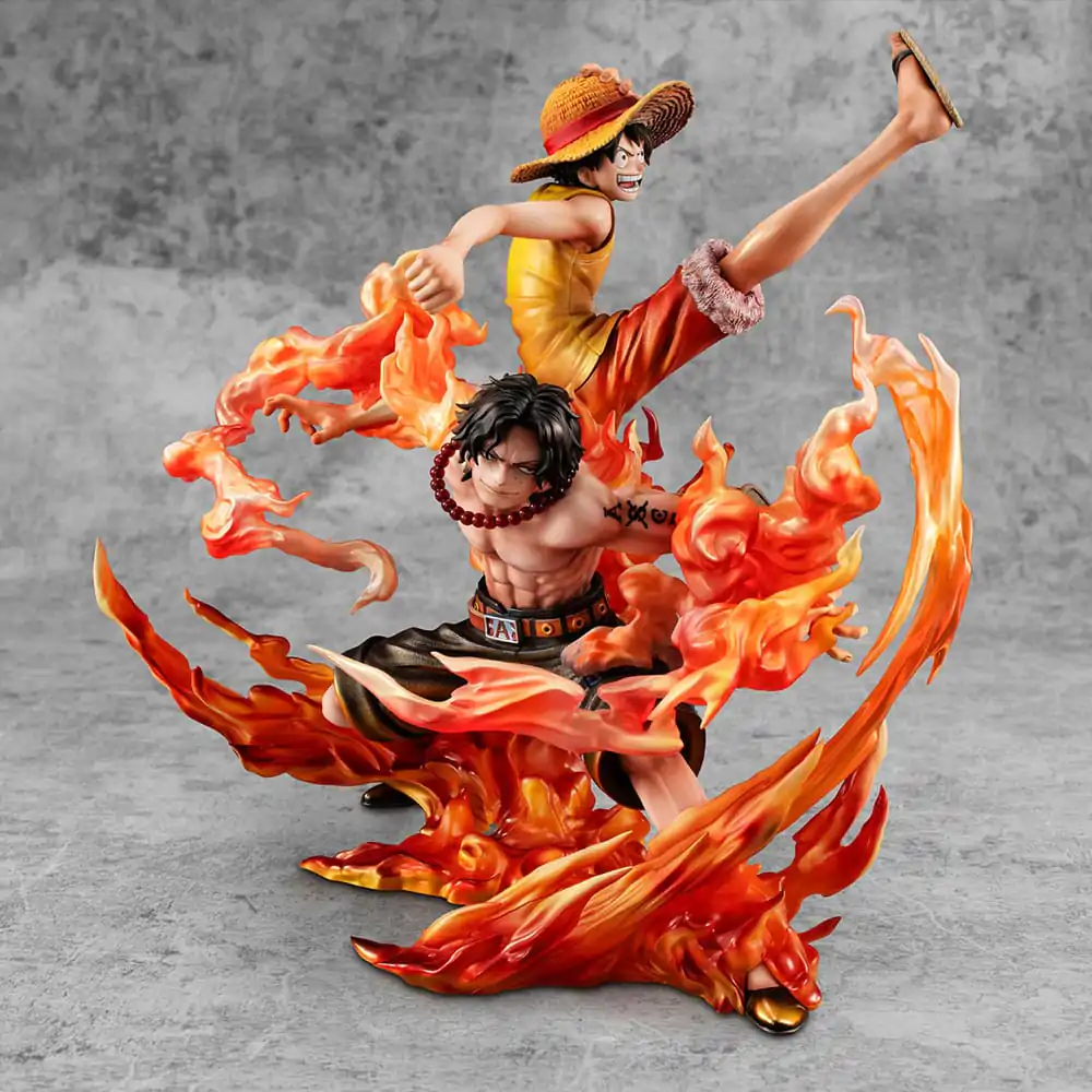 One Piece P.O.P NEO-Maximum PVC Statue Luffy & Ace Bond between brothers 20th Limited Ver. 25 cm termékfotó