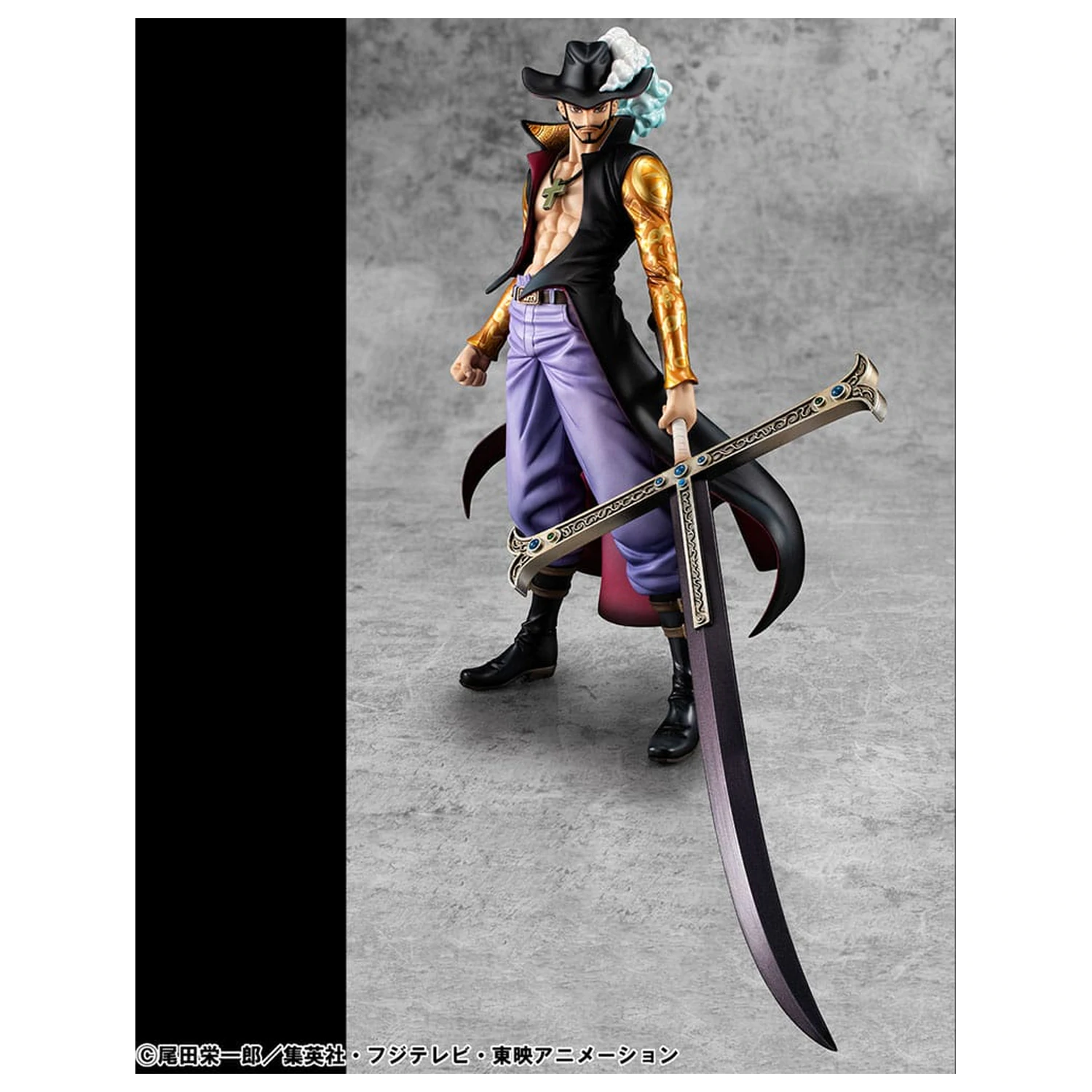 One Piece P.O.P SA-MAXIMUM PVC Statue Hawk Eye Dracule Mihawk Ver. R 29 cm product photo