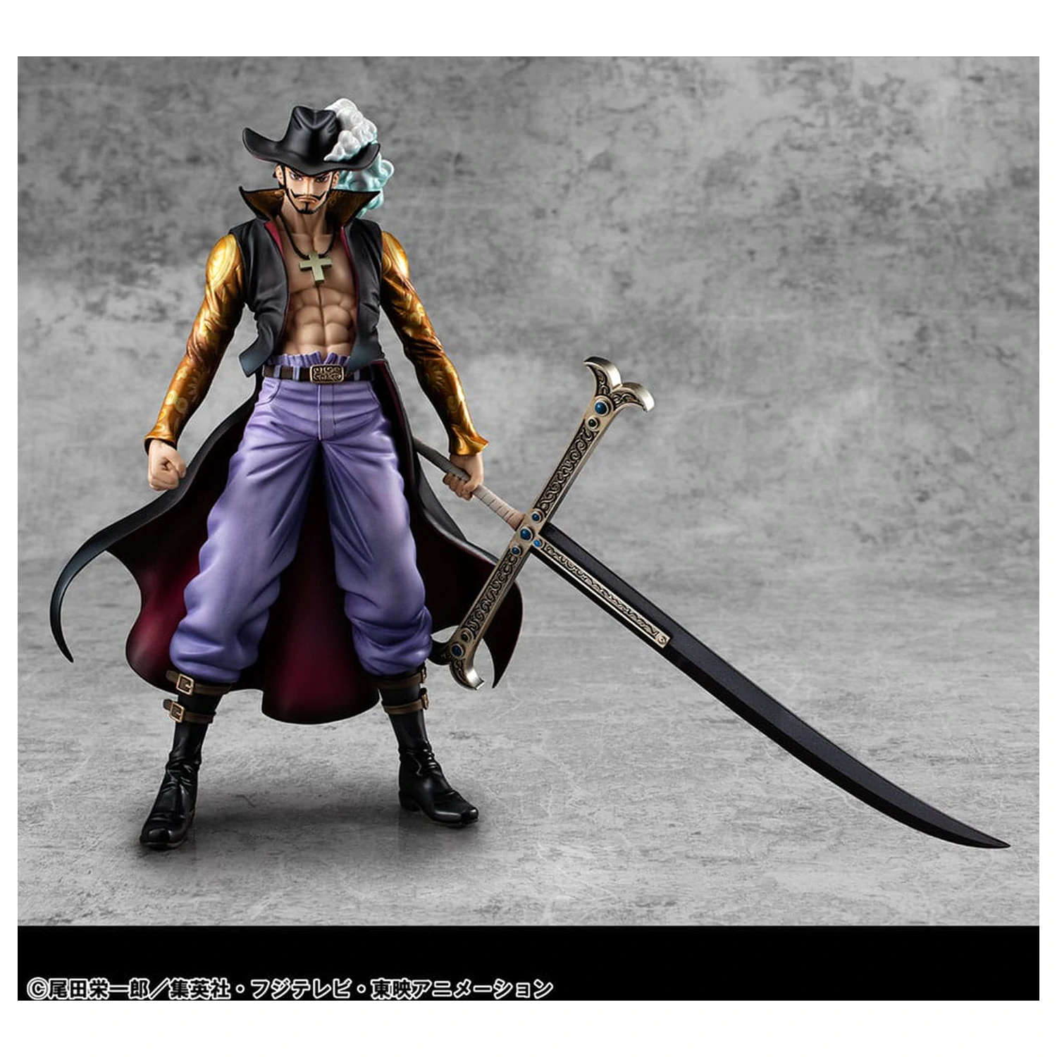 One Piece P.O.P SA-MAXIMUM PVC Statue Hawk Eye Dracule Mihawk Ver. R 29 cm product photo