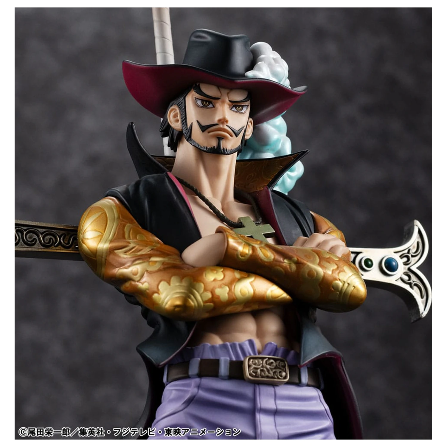 One Piece P.O.P SA-MAXIMUM PVC Statue Hawk Eye Dracule Mihawk Ver. R 29 cm product photo