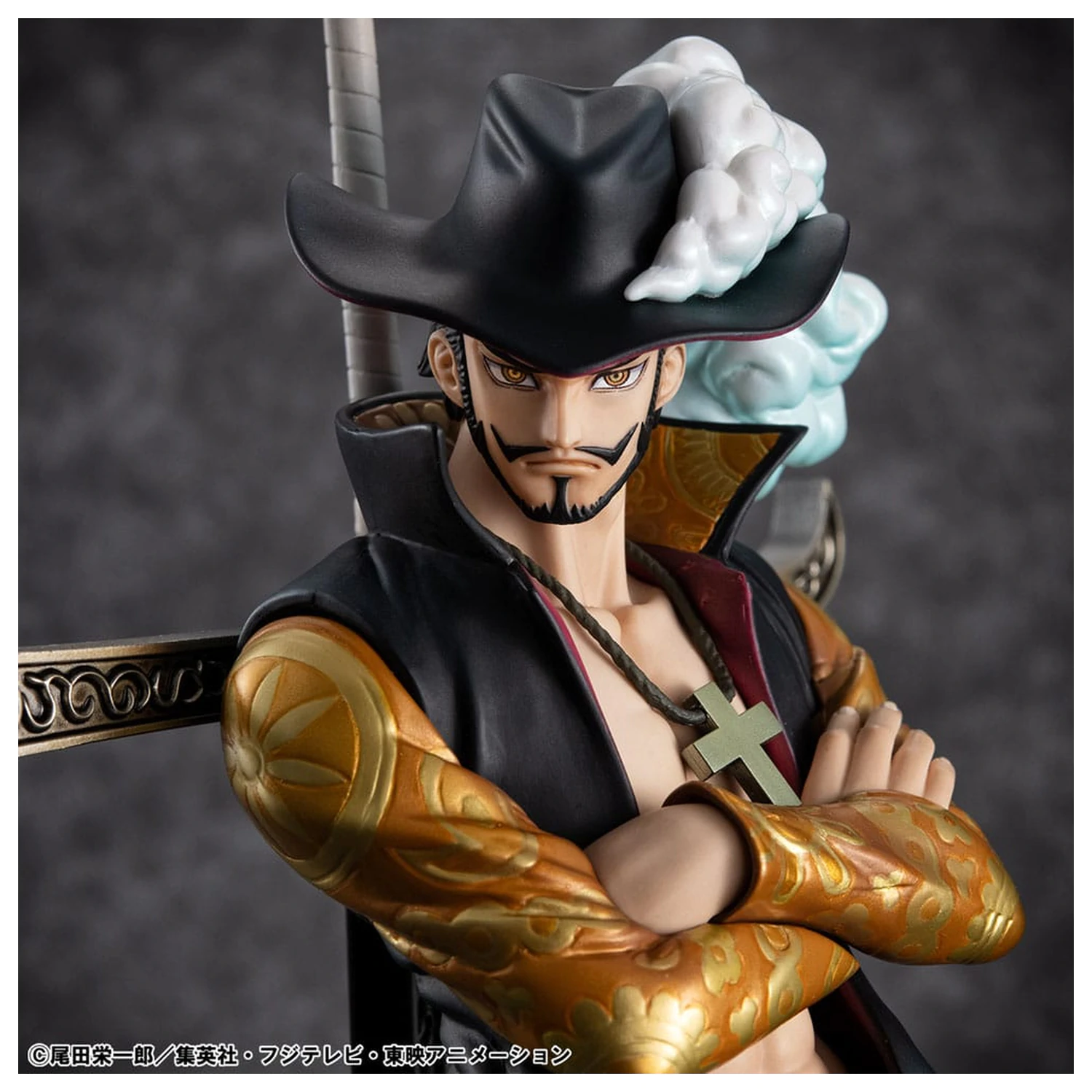 One Piece P.O.P SA-MAXIMUM PVC Statue Hawk Eye Dracule Mihawk Ver. R 29 cm product photo