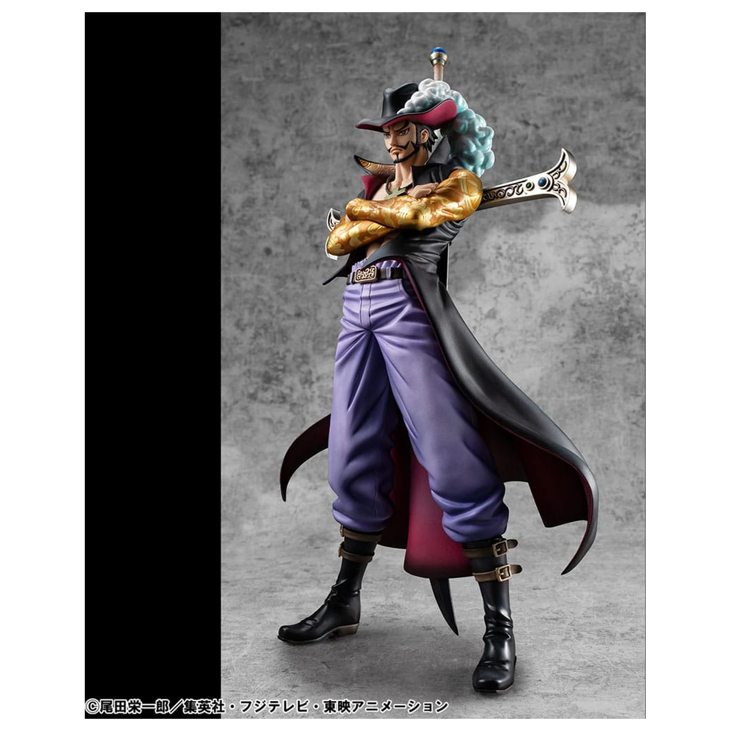 One Piece P.O.P SA-MAXIMUM PVC Statue Hawk Eye Dracule Mihawk Ver. R 29 cm product photo