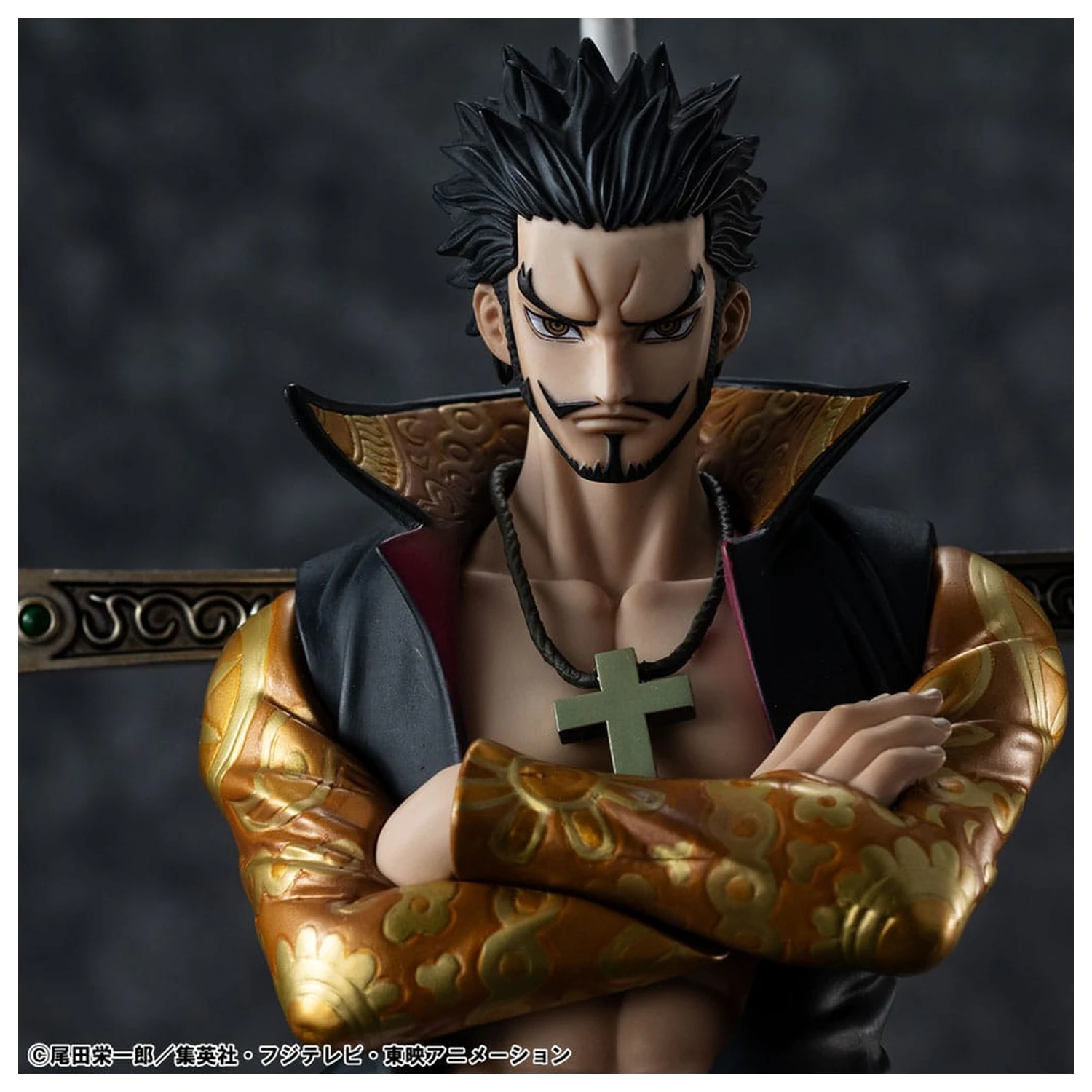 One Piece P.O.P SA-MAXIMUM PVC Statue Hawk Eye Dracule Mihawk Ver. R 29 cm product photo