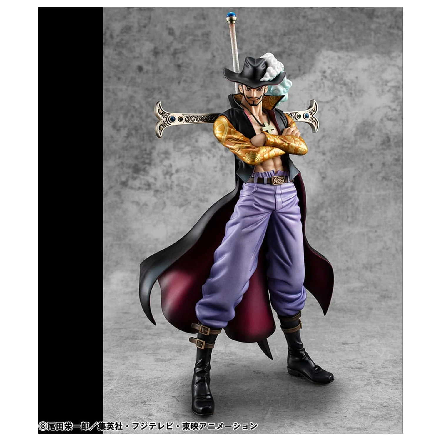 One Piece P.O.P SA-MAXIMUM PVC Statue Hawk Eye Dracule Mihawk Ver. R 29 cm product photo