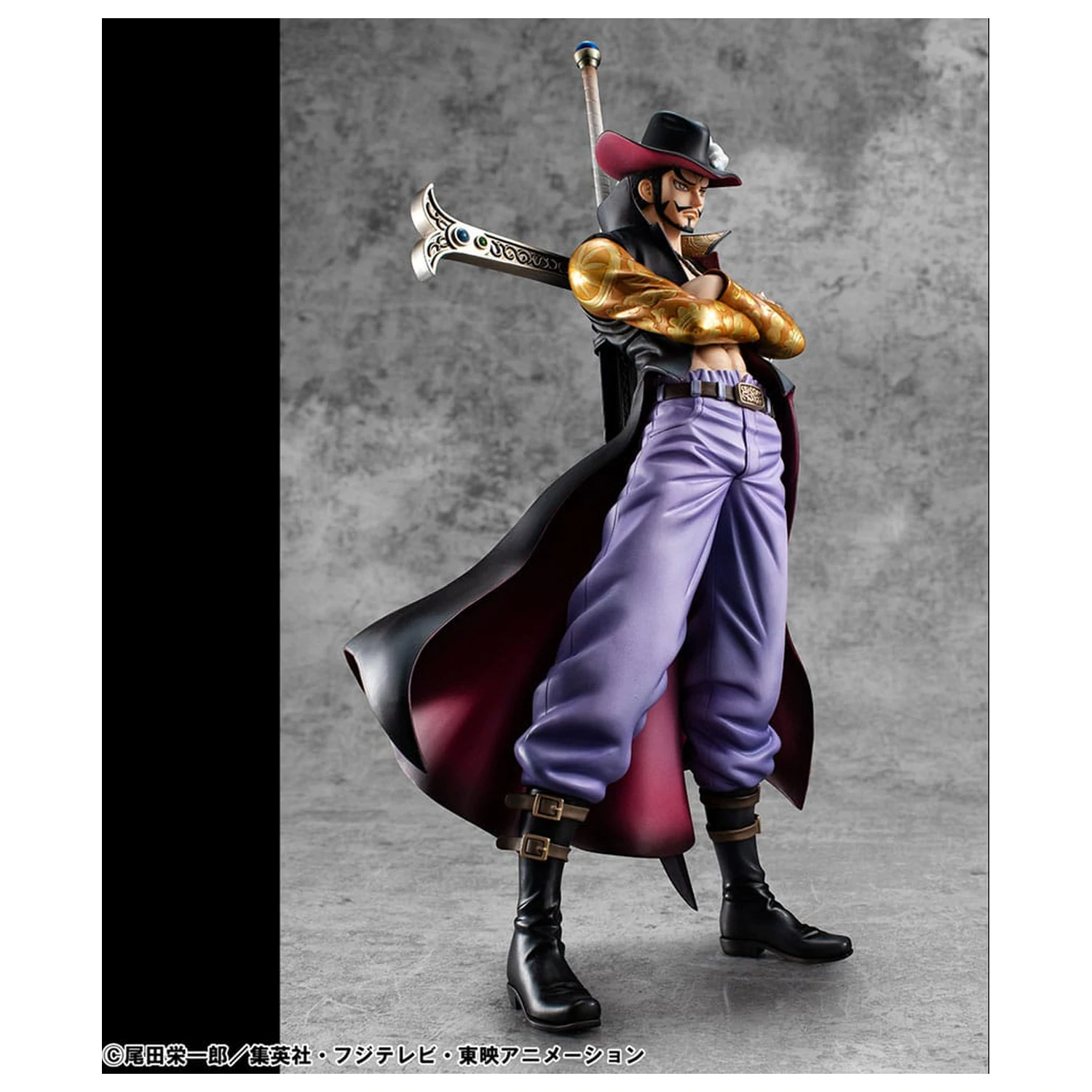 One Piece P.O.P SA-MAXIMUM PVC Statue Hawk Eye Dracule Mihawk Ver. R 29 cm product photo