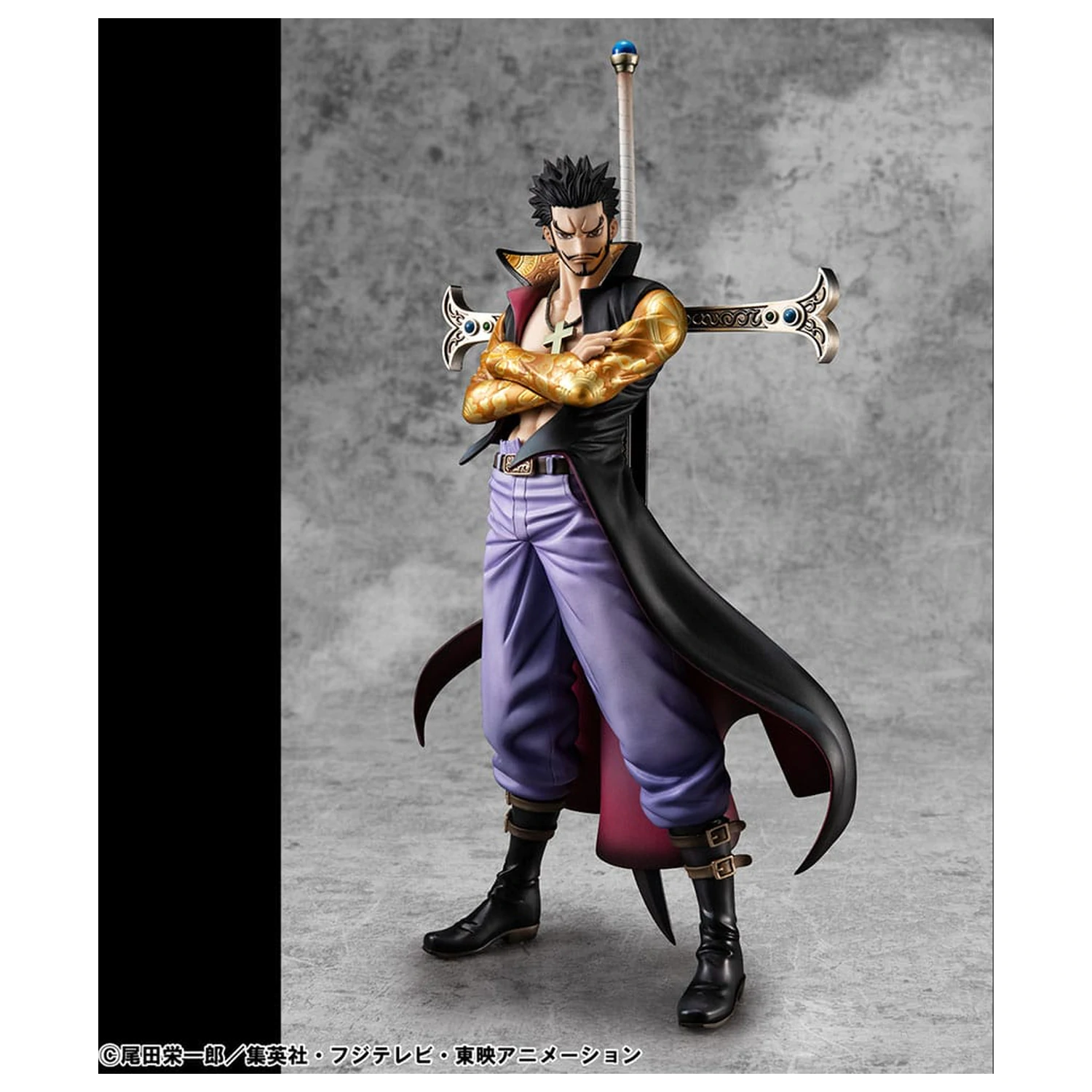 One Piece P.O.P SA-MAXIMUM PVC Statue Hawk Eye Dracule Mihawk Ver. R 29 cm product photo