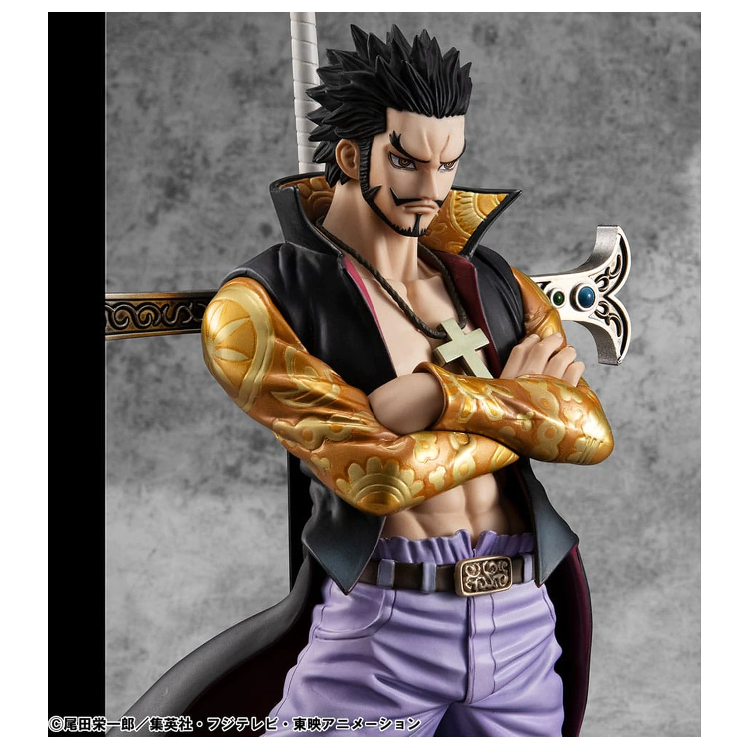 One Piece P.O.P SA-MAXIMUM PVC Statue Hawk Eye Dracule Mihawk Ver. R 29 cm product photo