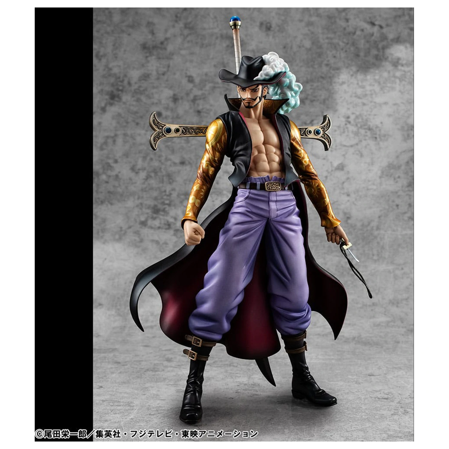 One Piece P.O.P SA-MAXIMUM PVC Statue Hawk Eye Dracule Mihawk Ver. R 29 cm product photo
