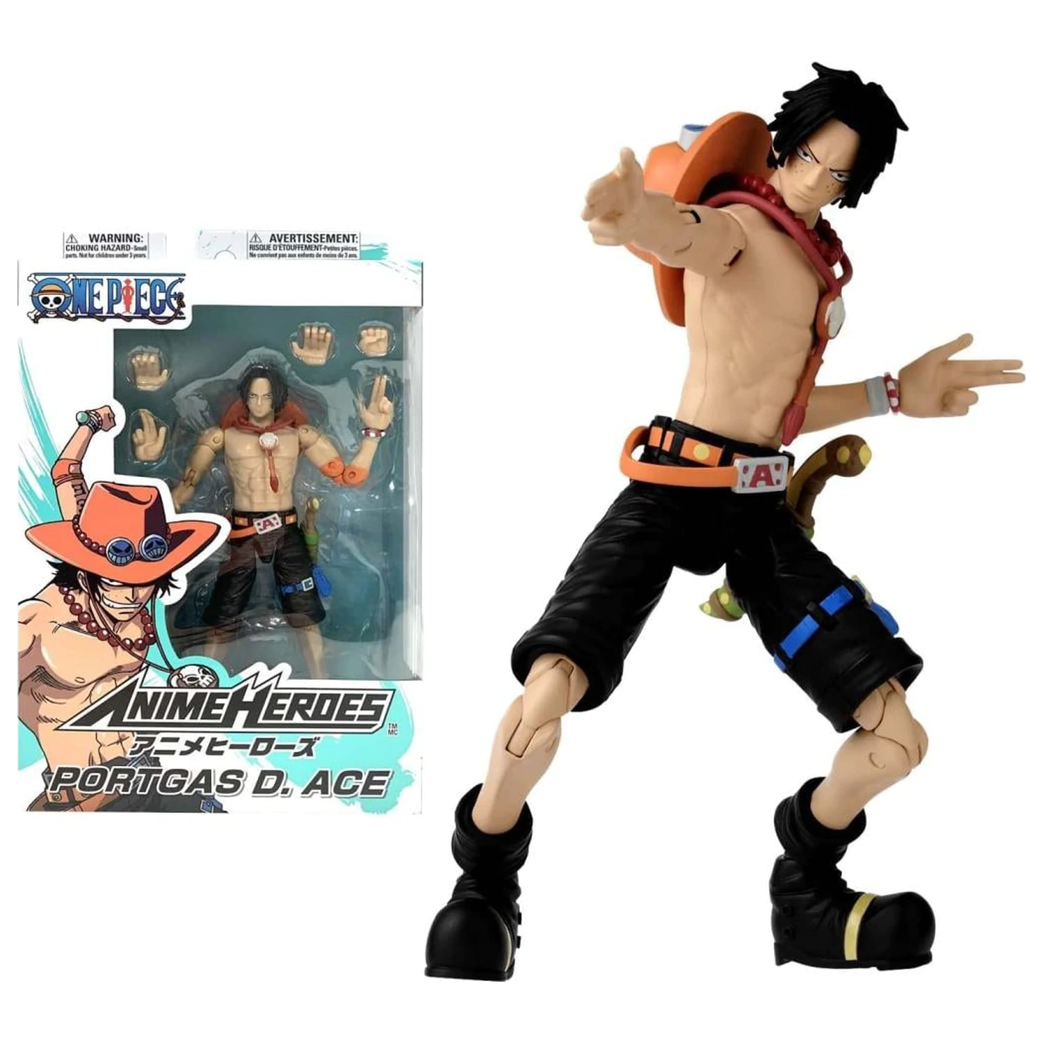 ONE PIECE Portgas D. Ace Figure Anime Heroes 17cm product photo