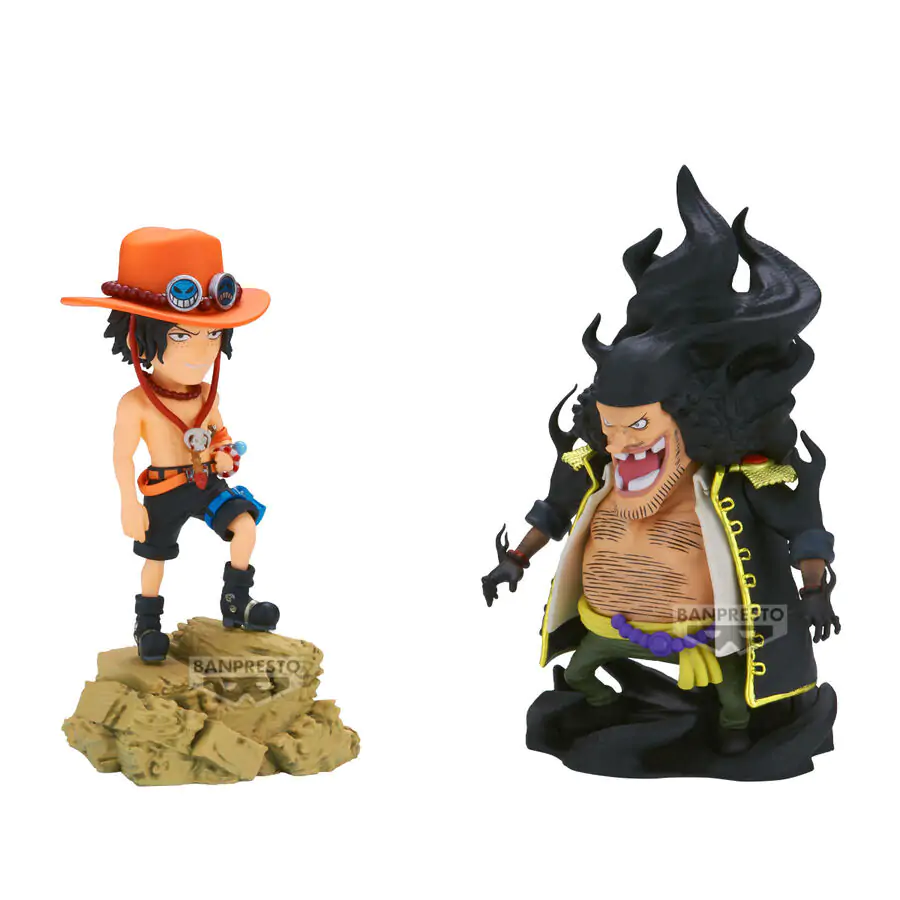 One Piece Portgas D.Ace Vs Marshall.D.Teach Log Stories figure 8cm product photo
