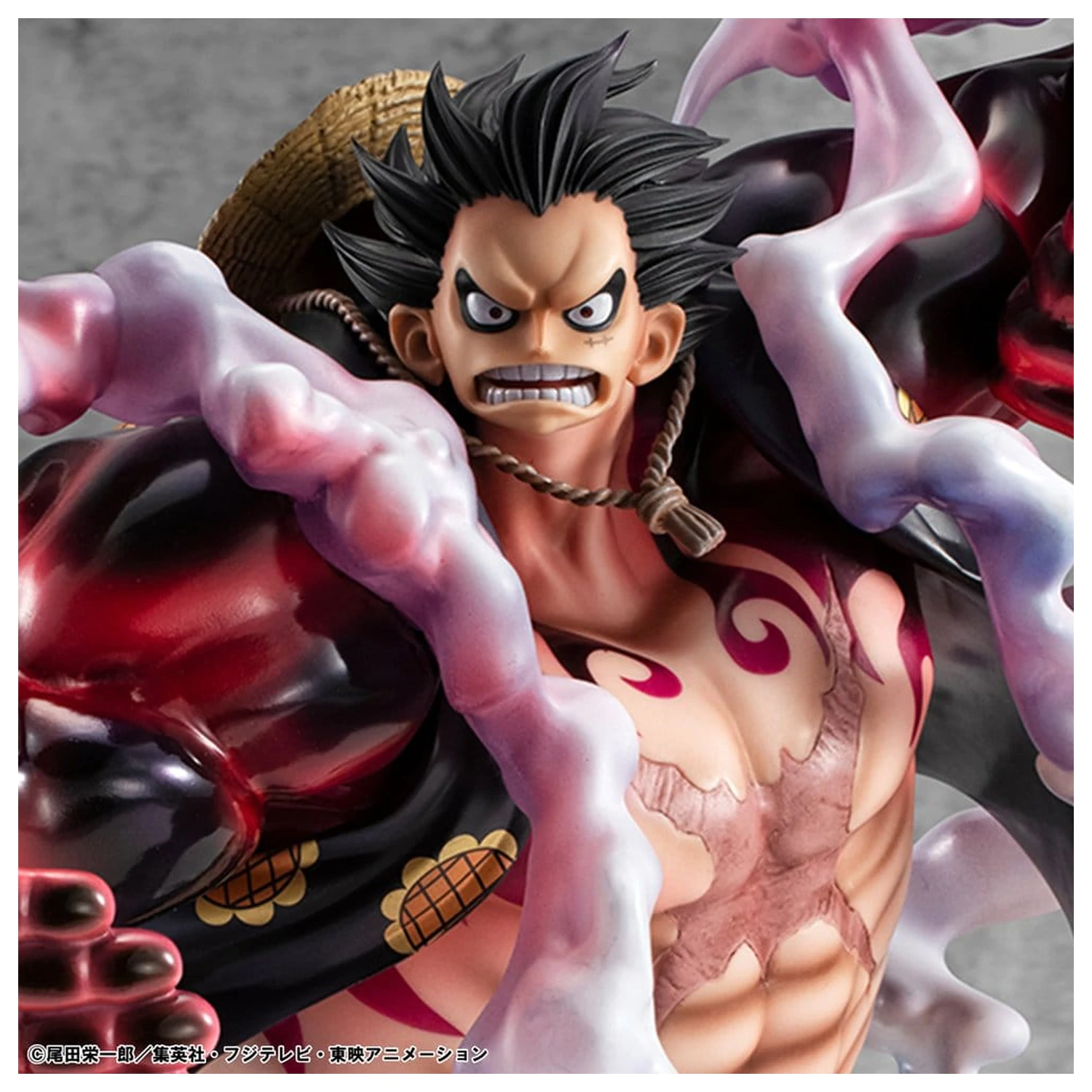 One Piece Portrait.Of.Pirates SA-Maximum PVC Figure Monkey D. Luffy Gear 4 Bounce-Man 10th Limited Ver. 30 cm product photo