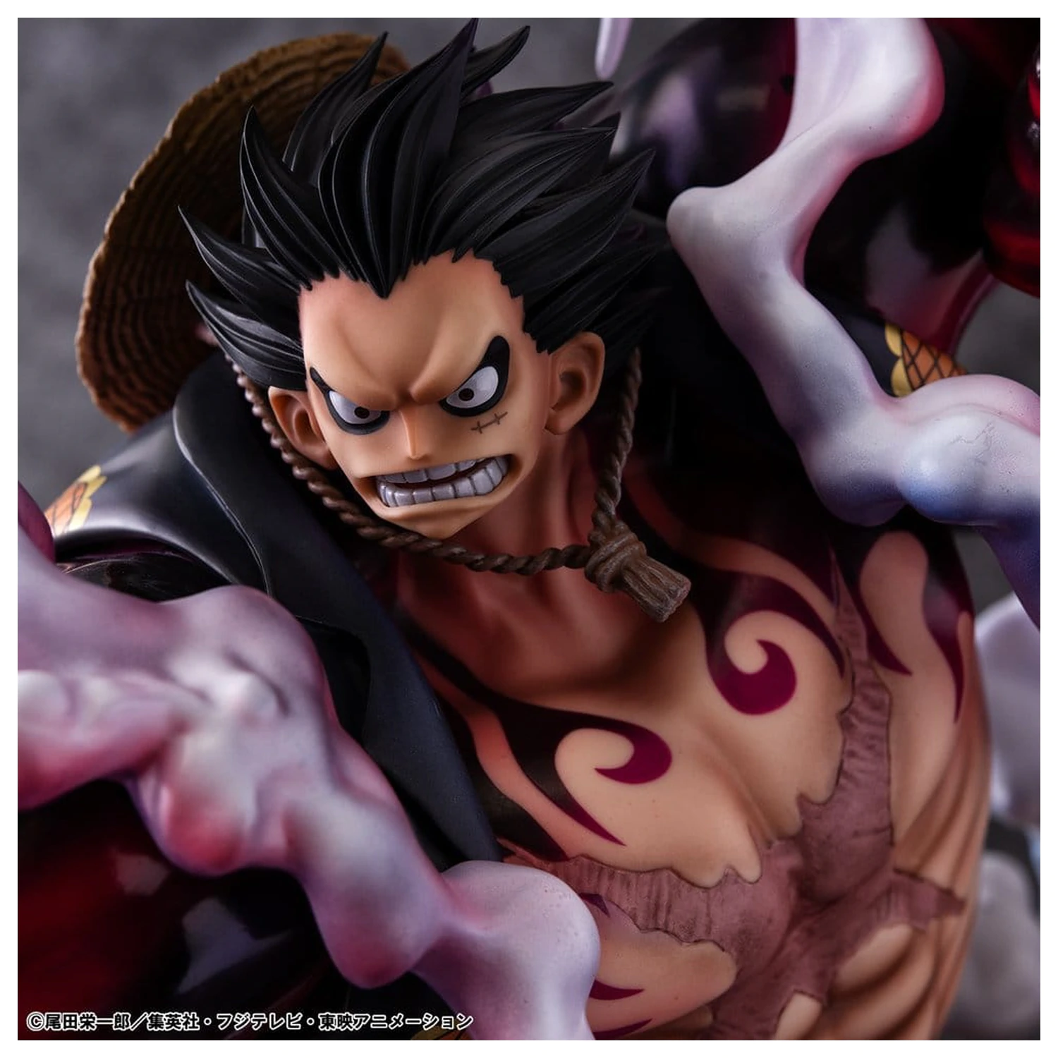 One Piece Portrait.Of.Pirates SA-Maximum PVC Figure Monkey D. Luffy Gear 4 Bounce-Man 10th Limited Ver. 30 cm product photo