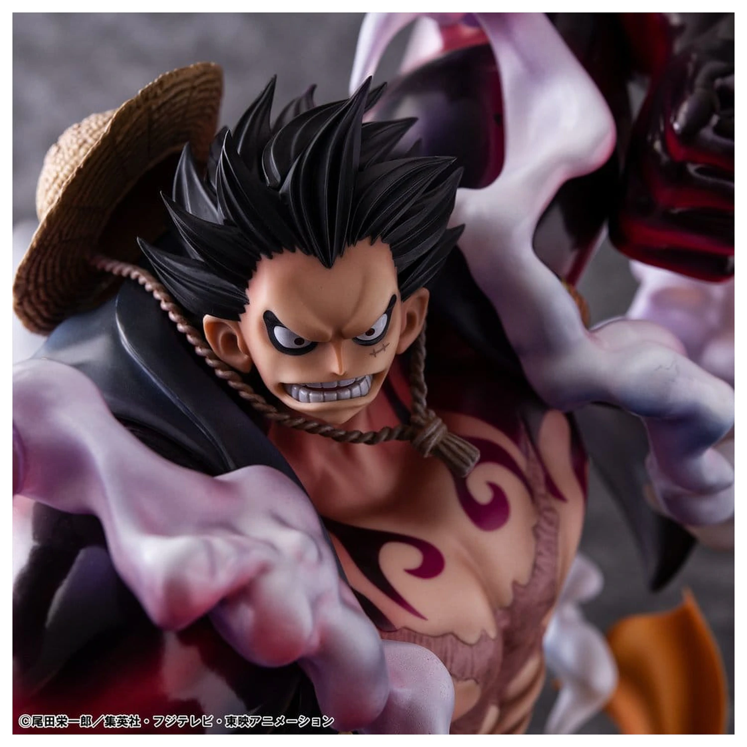One Piece Portrait.Of.Pirates SA-Maximum PVC Figure Monkey D. Luffy Gear 4 Bounce-Man 10th Limited Ver. 30 cm product photo