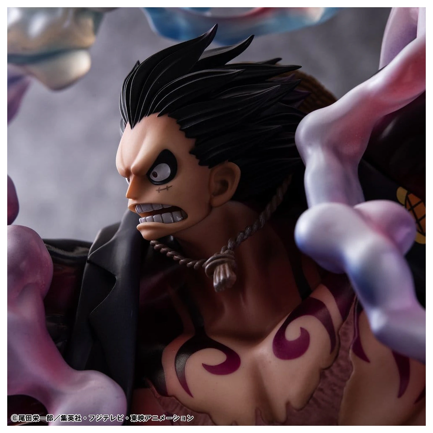 One Piece Portrait.Of.Pirates SA-Maximum PVC Figure Monkey D. Luffy Gear 4 Bounce-Man 10th Limited Ver. 30 cm product photo