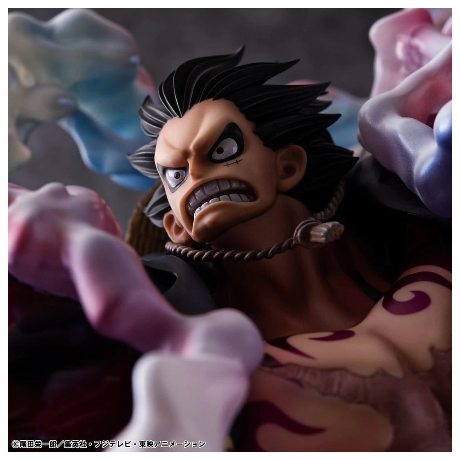 One Piece Portrait.Of.Pirates SA-Maximum PVC Figure Monkey D. Luffy Gear 4 Bounce-Man 10th Limited Ver. 30 cm product photo