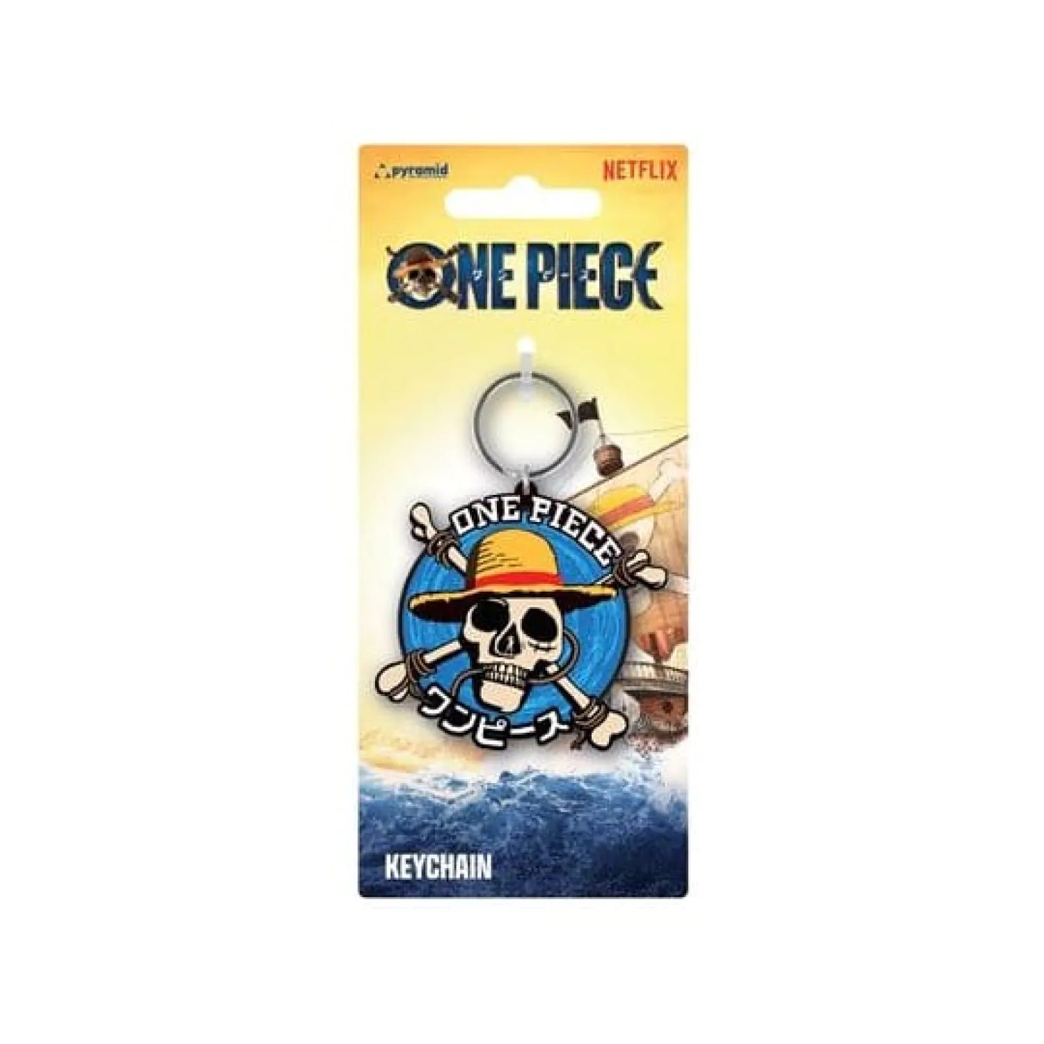 One Piece PVC Keychain Live Action Straw Hat Crew Icon product photo