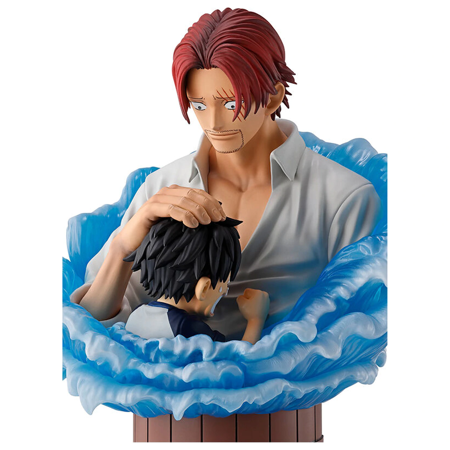One Piece Red Hair Pirates Shanks & Luffy figure 15cm product photo