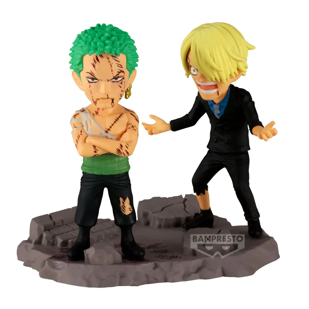 One Piece Roronoa Zoro &amp; Sanji figure 8cm product photo