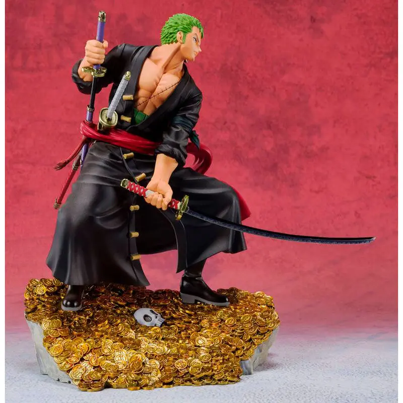 One Piece FiguartsZERO PVC Statue Roronoa Zoro by Eiichiro Oda WT100 Daikaizoku Hyakkei 17 cm product photo