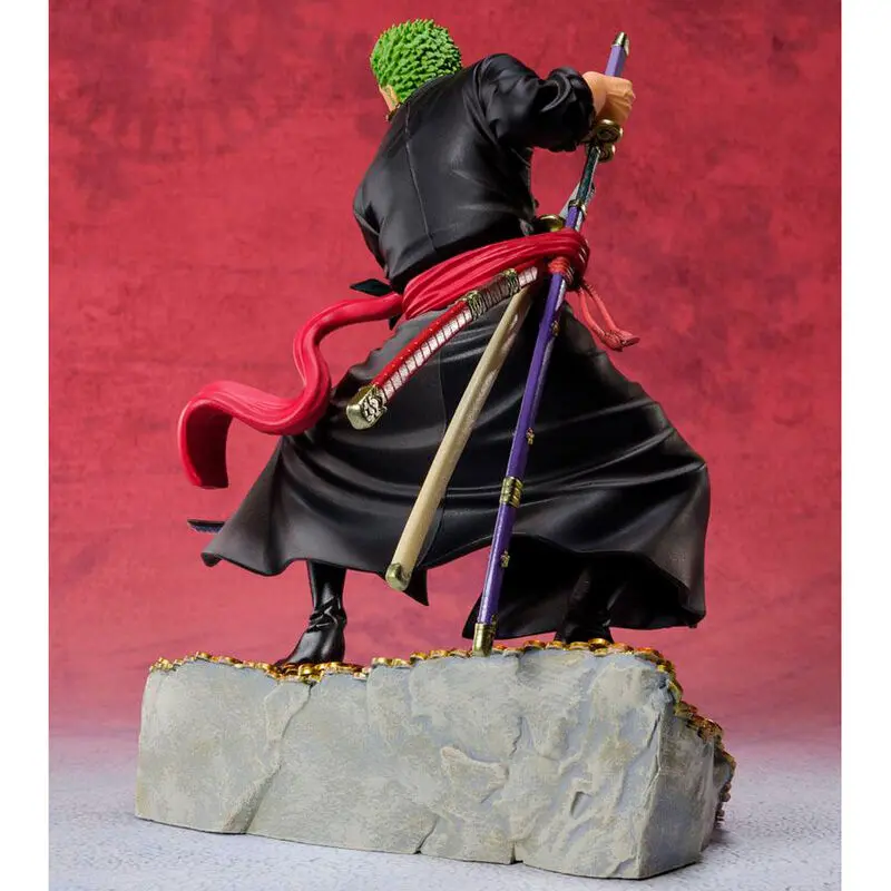 One Piece FiguartsZERO PVC Statue Roronoa Zoro by Eiichiro Oda WT100 Daikaizoku Hyakkei 17 cm product photo