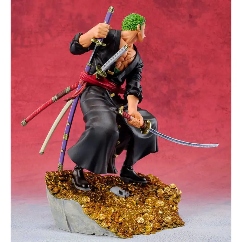 One Piece FiguartsZERO PVC Statue Roronoa Zoro by Eiichiro Oda WT100 Daikaizoku Hyakkei 17 cm product photo