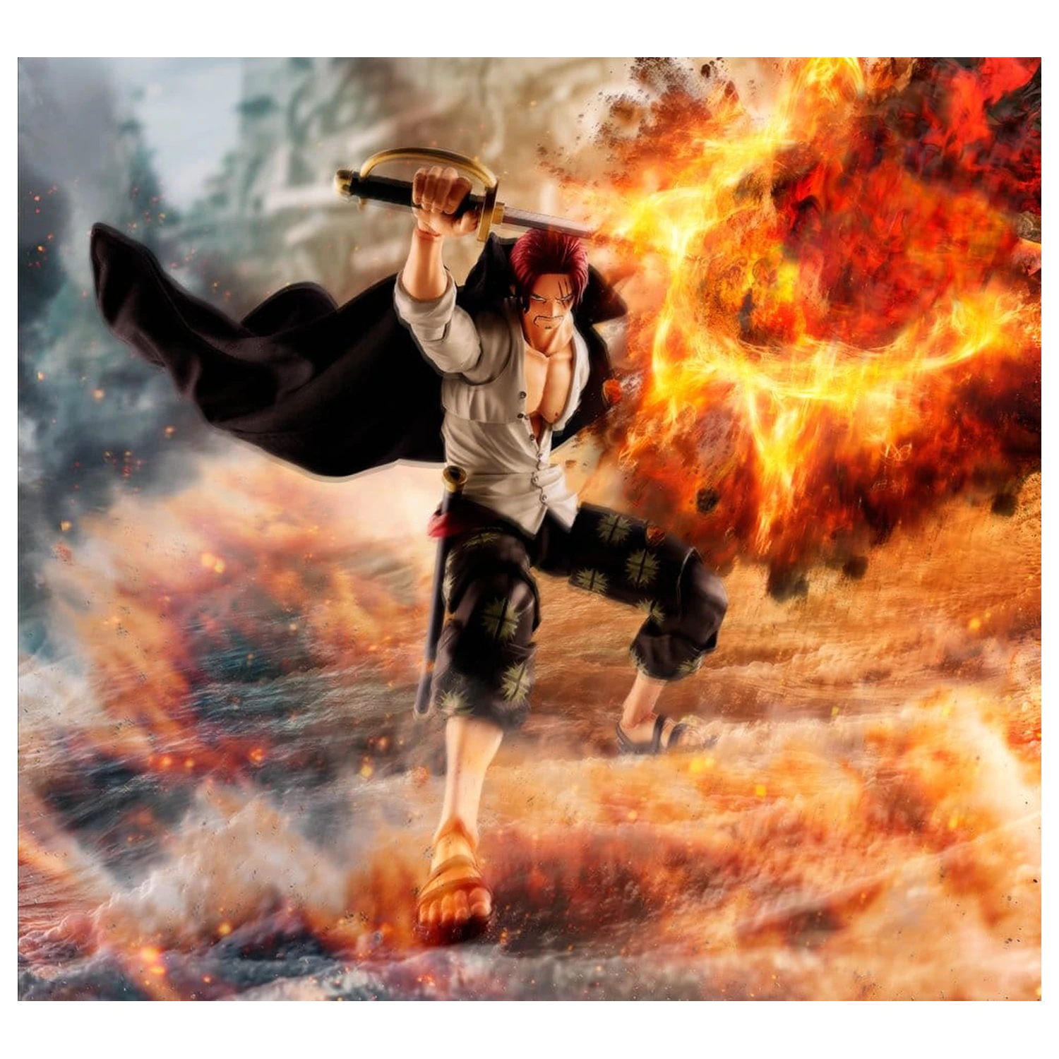 One Piece S.H.Figuarts Action Figure Shanks -Marineford- 17 cm product photo
