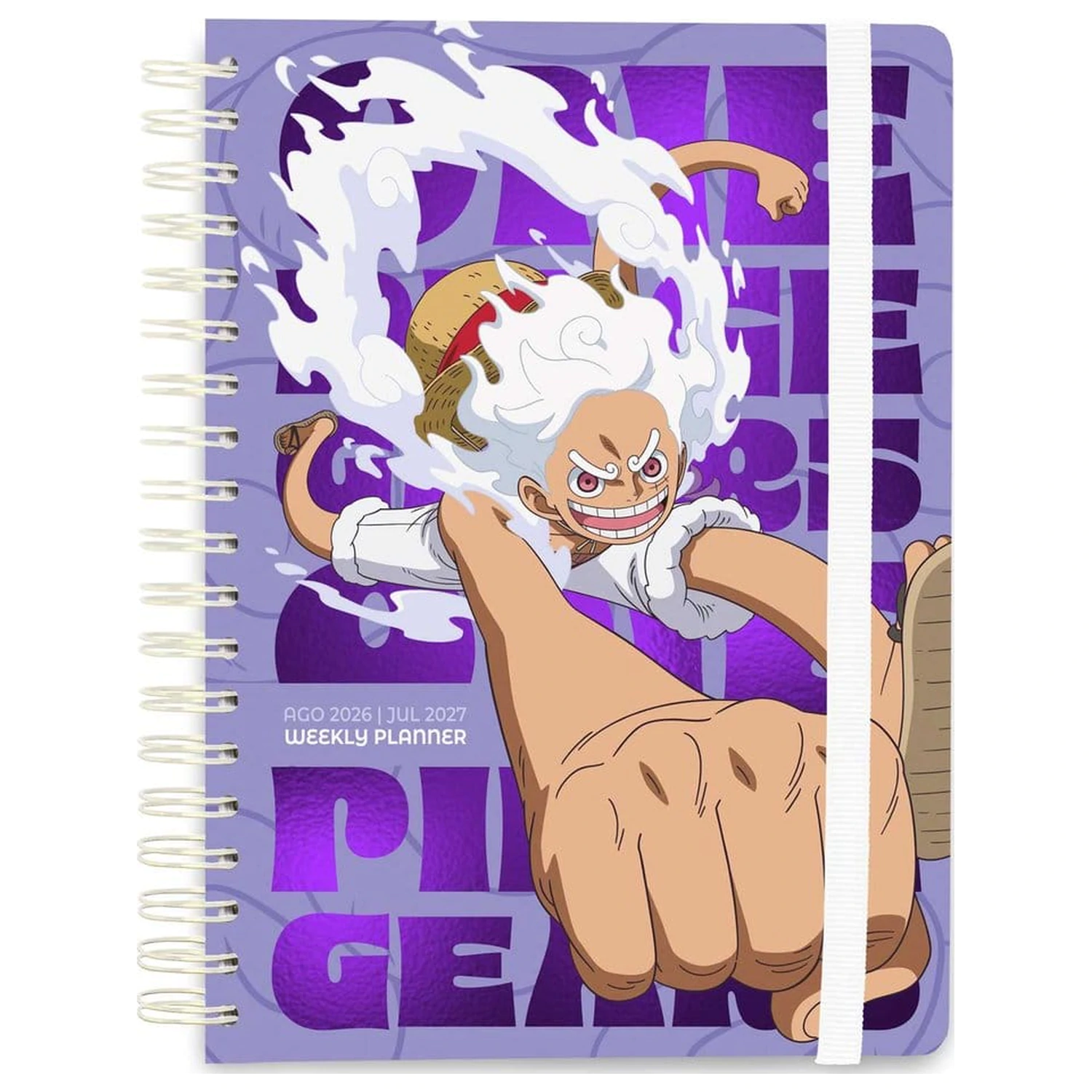 One Piece School Diary weekly planner 2026/2027 Gear 5 A5 product photo