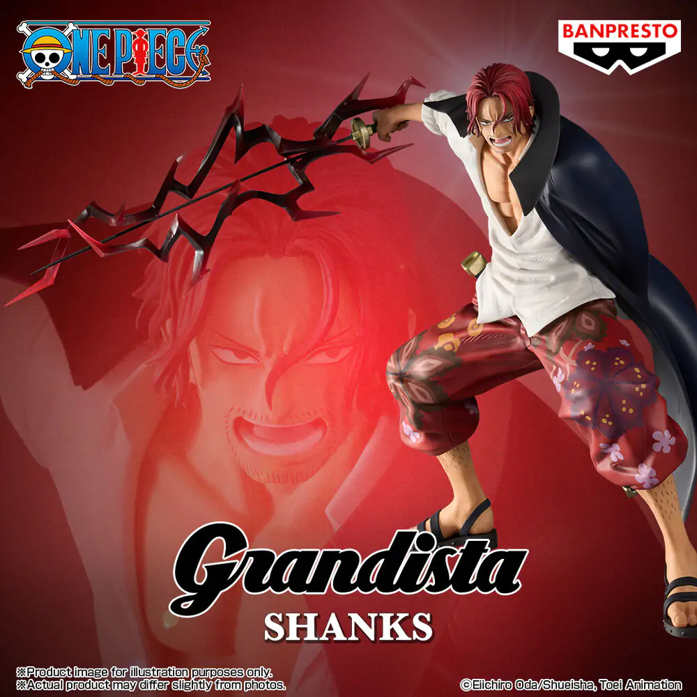 One Piece Shanks Grandista figure 22cm product photo