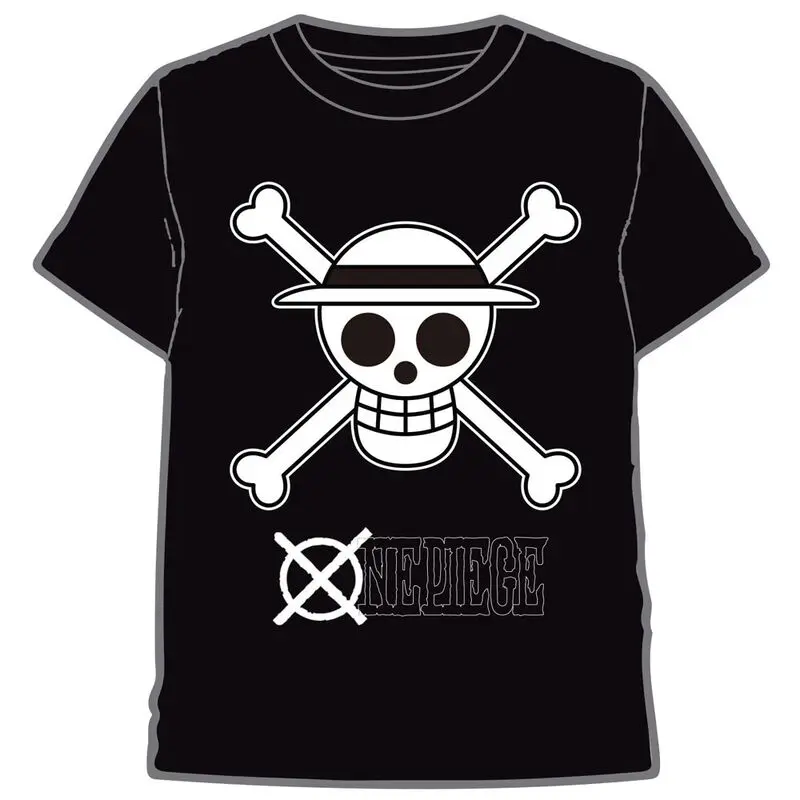 One Piece Skull Black &amp; White t-shirt product photo