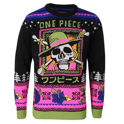 One Piece Sweatshirt Christmas Jumper Skull product photo