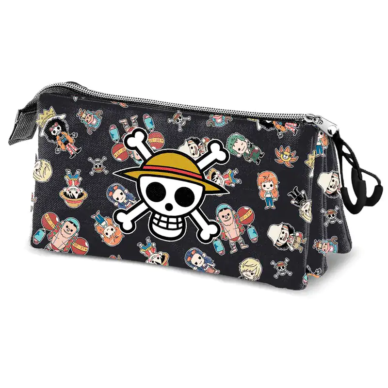 One Piece Skull tripe pencil case termékfotó