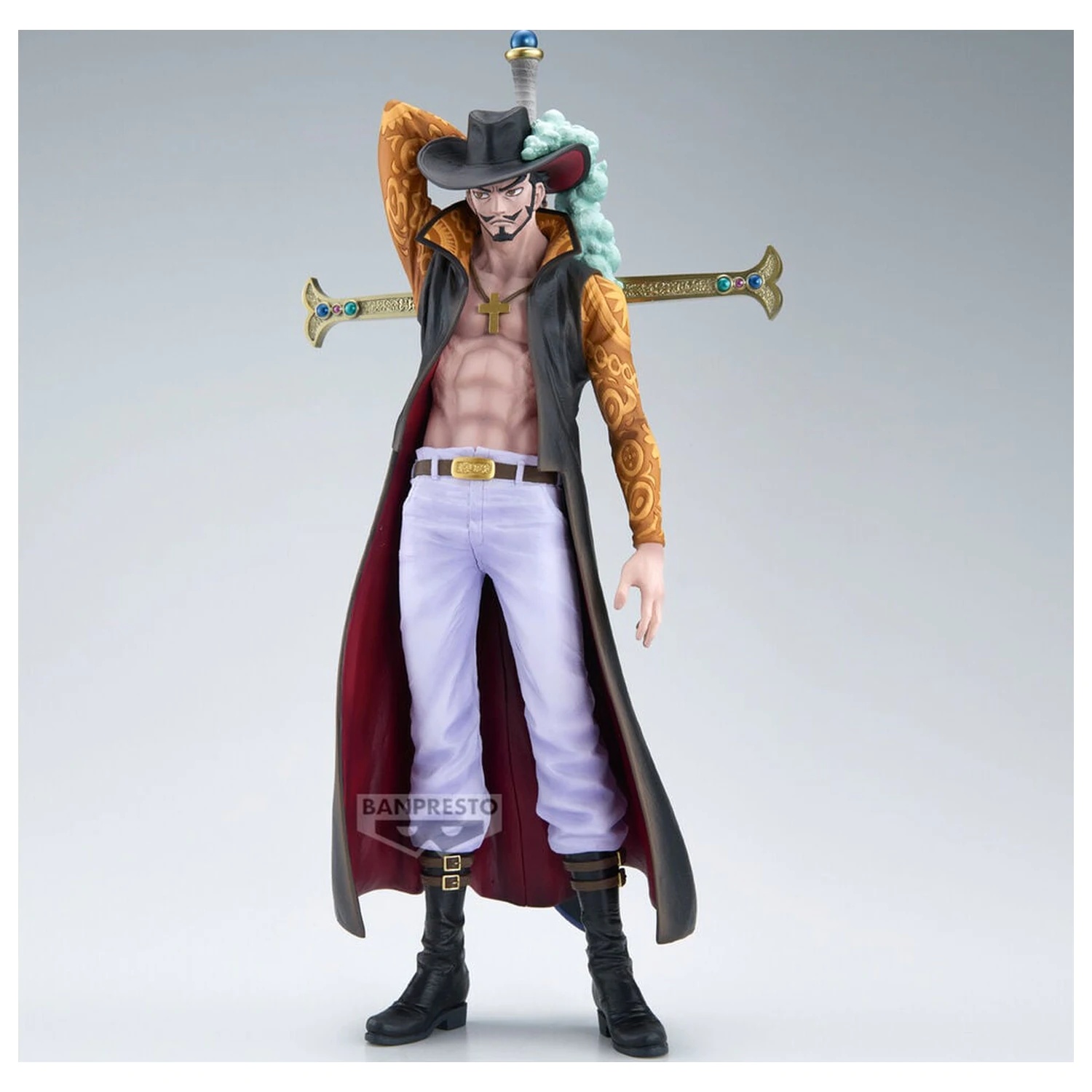 One Piece The Brush Dracule Mihawk figure 34cm product photo