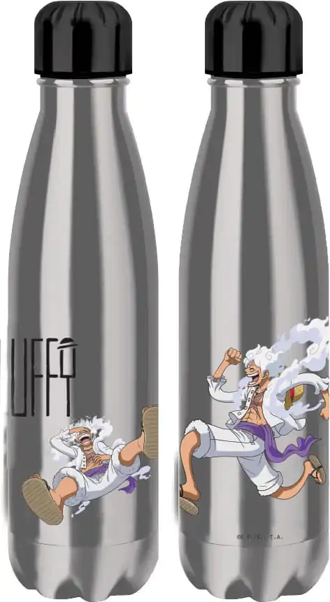 One Piece Thermo Water Bottle Luffy Gear 5 Silver product photo