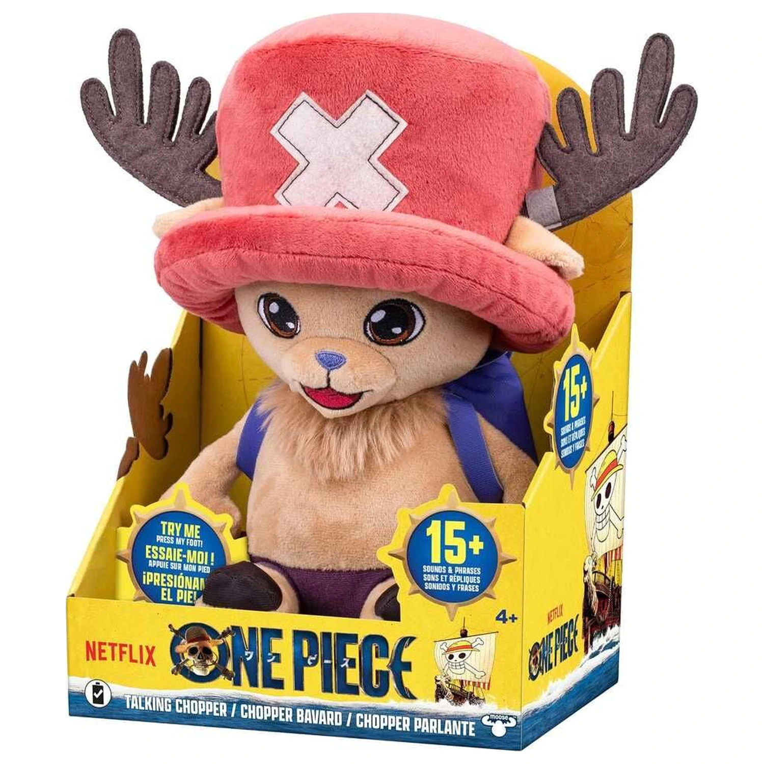 One Piece Tony Tony Chopper talking plush toy 28cm product photo