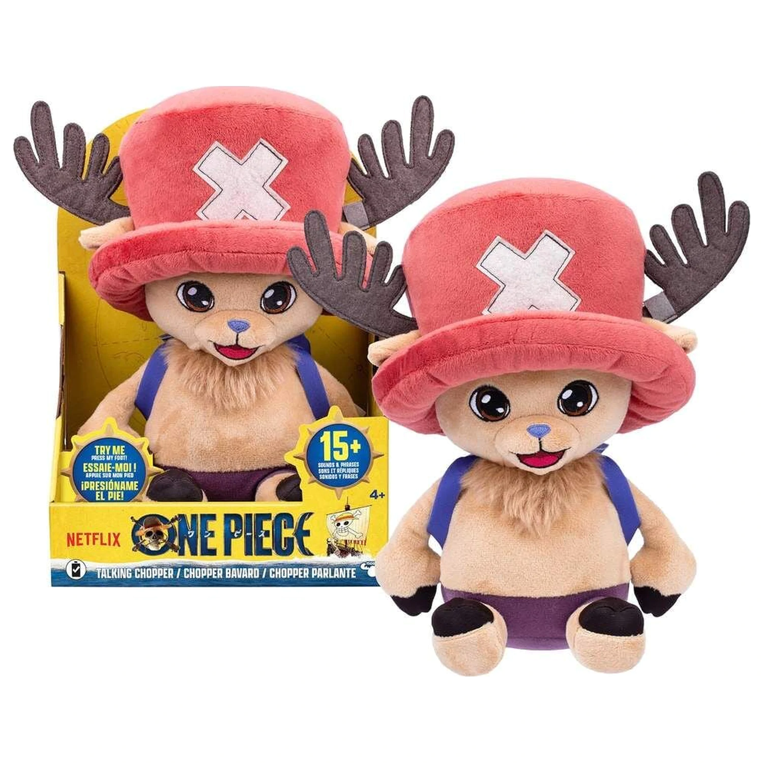 One Piece Tony Tony Chopper talking plush toy 28cm product photo