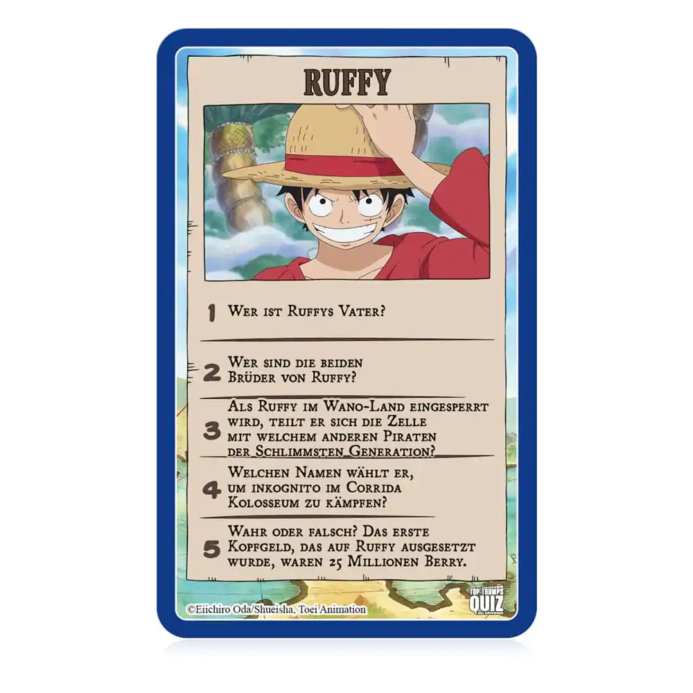 One Piece Card Game Top Trumps Quiz *German Version* product photo