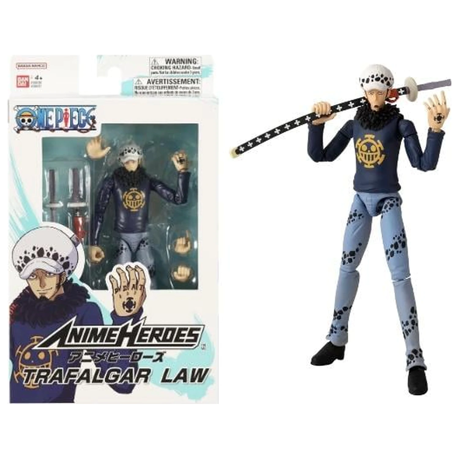 One Piece Trafalgar Law Figure Anime Heroes 17cm product photo